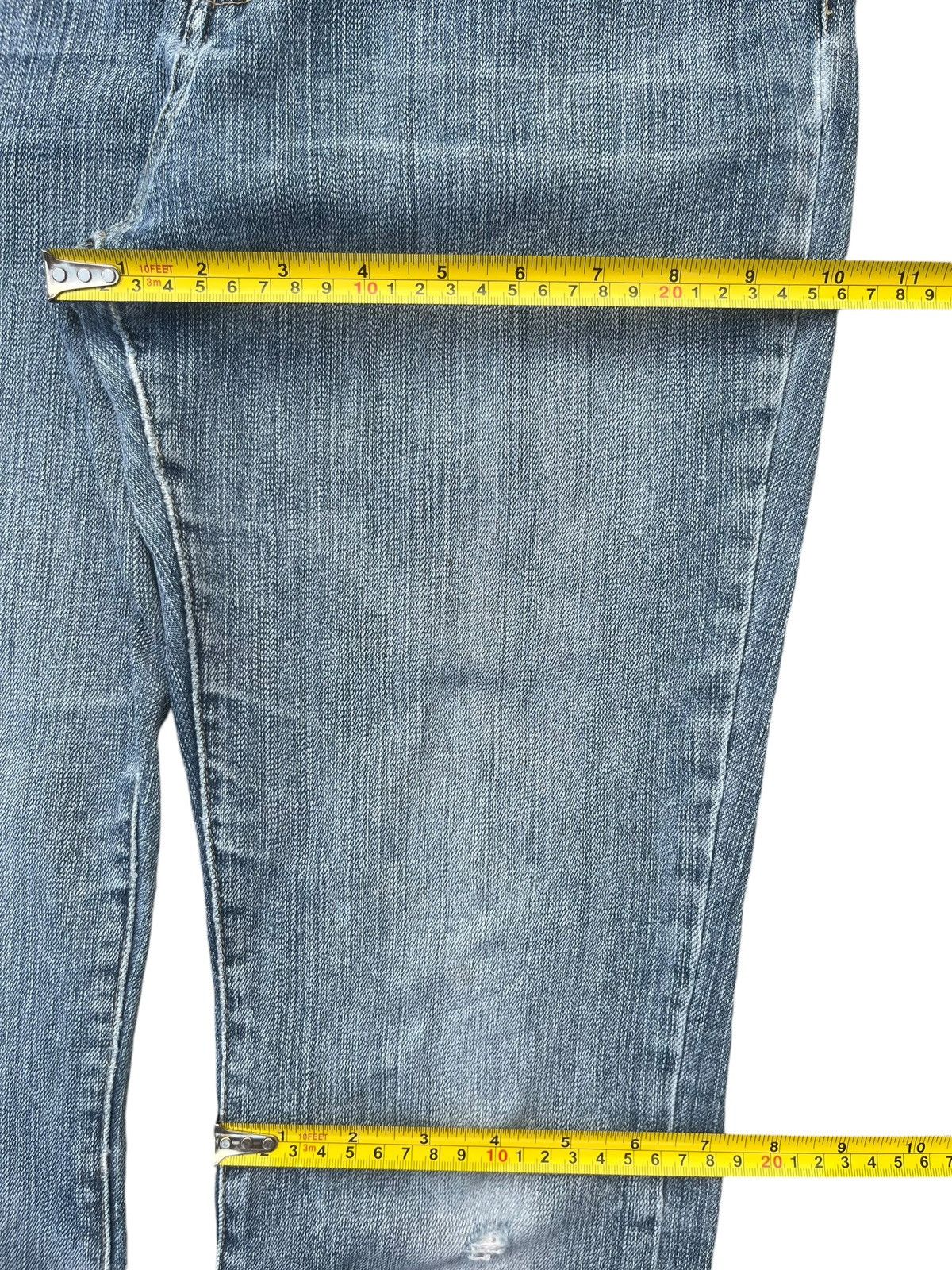 Japanese Brand Vintage Japanese Brand Mid Rise Blue Washed Sick Flare Jeans Size US 30 / EU 46 - 12 Thumbnail