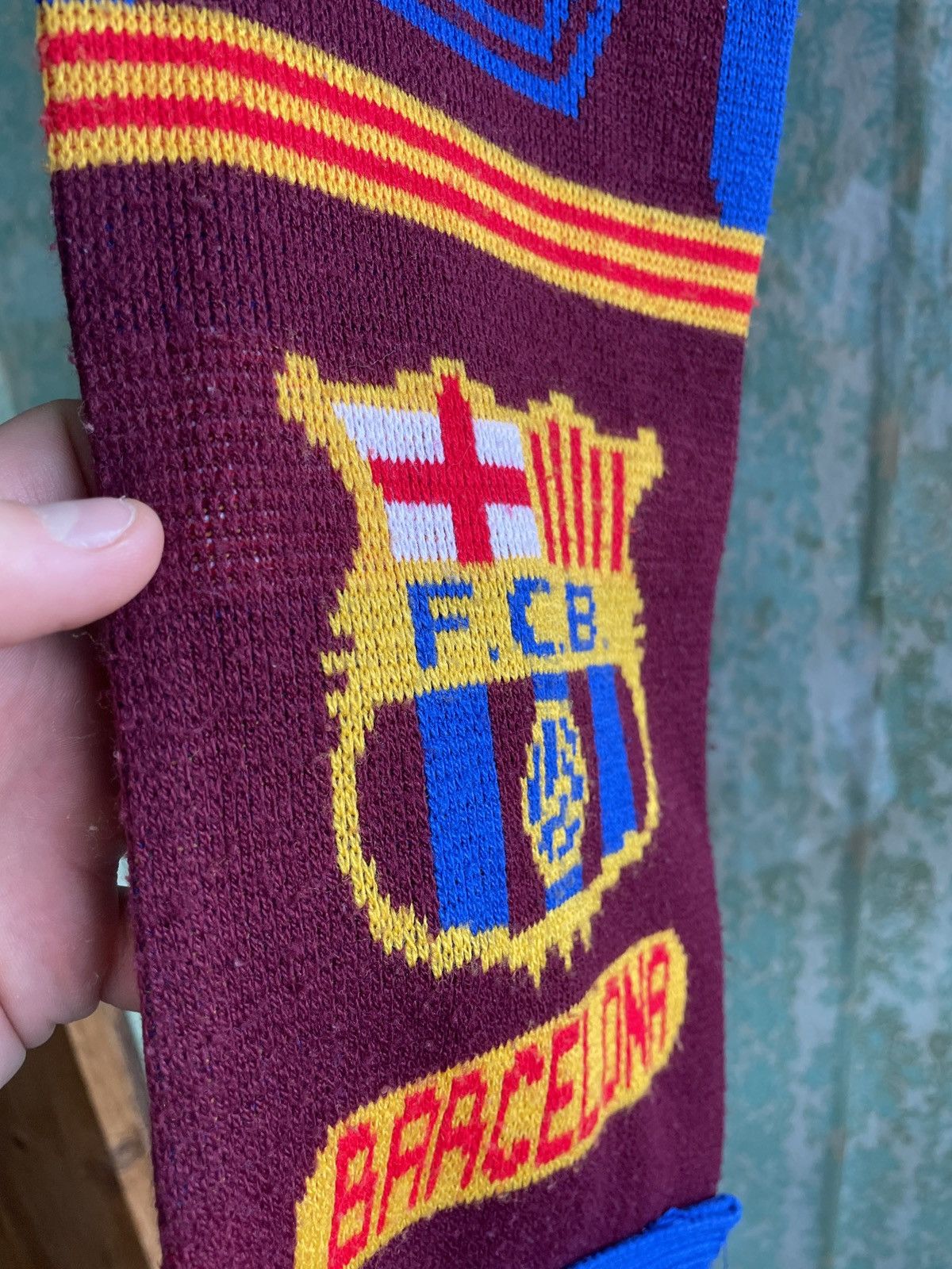 Other Vintage FC Barcelona Football Soccer Scarf Size ONE SIZE - 7 Thumbnail