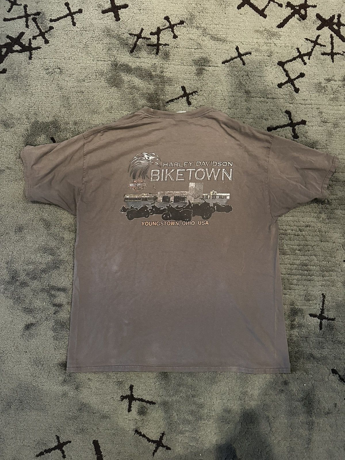 Harley Davidson 2013 Harley Davidson Faded “Born to ride, Forced To WorK” T Size US XXL / EU 58 / 5 - 3 Thumbnail