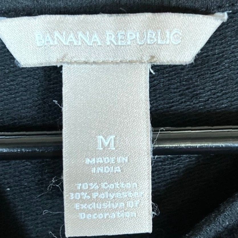 Banana Republic VINTAGE Banana Republic Women Sweater Black Sophia Bead Jewelled Crew Neck Long Sleeve M Size M / US 6-8 / IT 42-44 - 6 Thumbnail