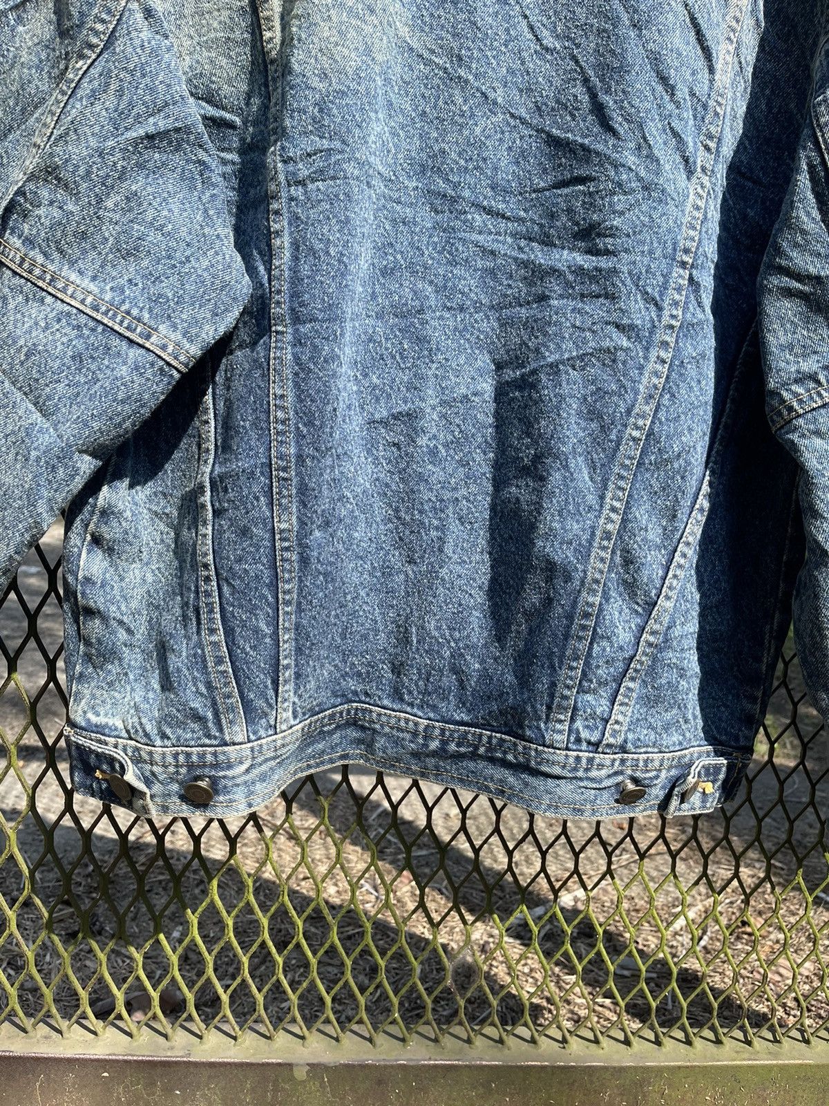 Japanese Brand Vintage Tom Cat Distressed Denim Jacket 90s JapaneseWorkwear Size US M / EU 48-50 / 2 - 9 Thumbnail