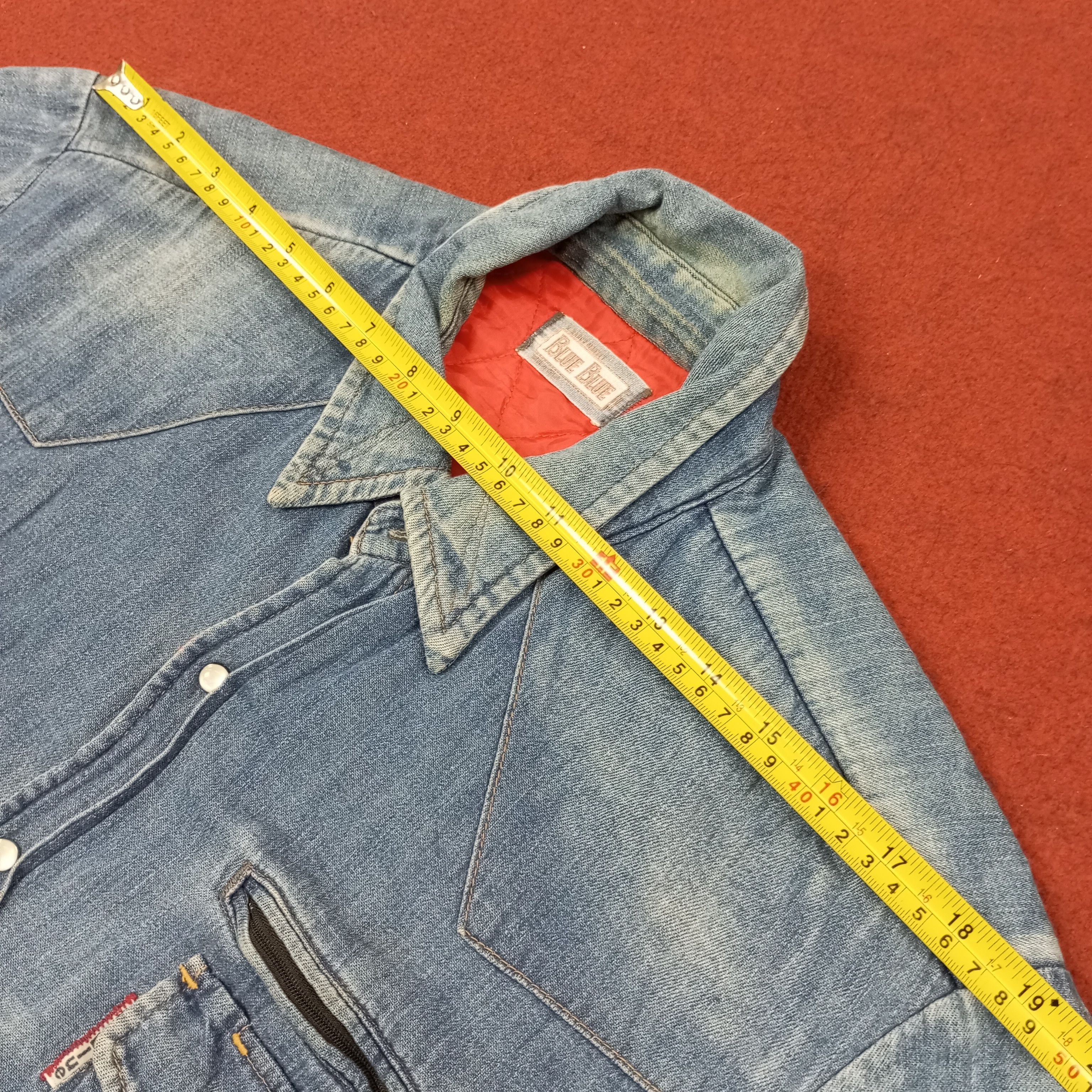 Blue Blue Japan Blue Blue Japanese Streetwear Style Shirt c249n13 Size US M / EU 48-50 / 2 - 10 Thumbnail