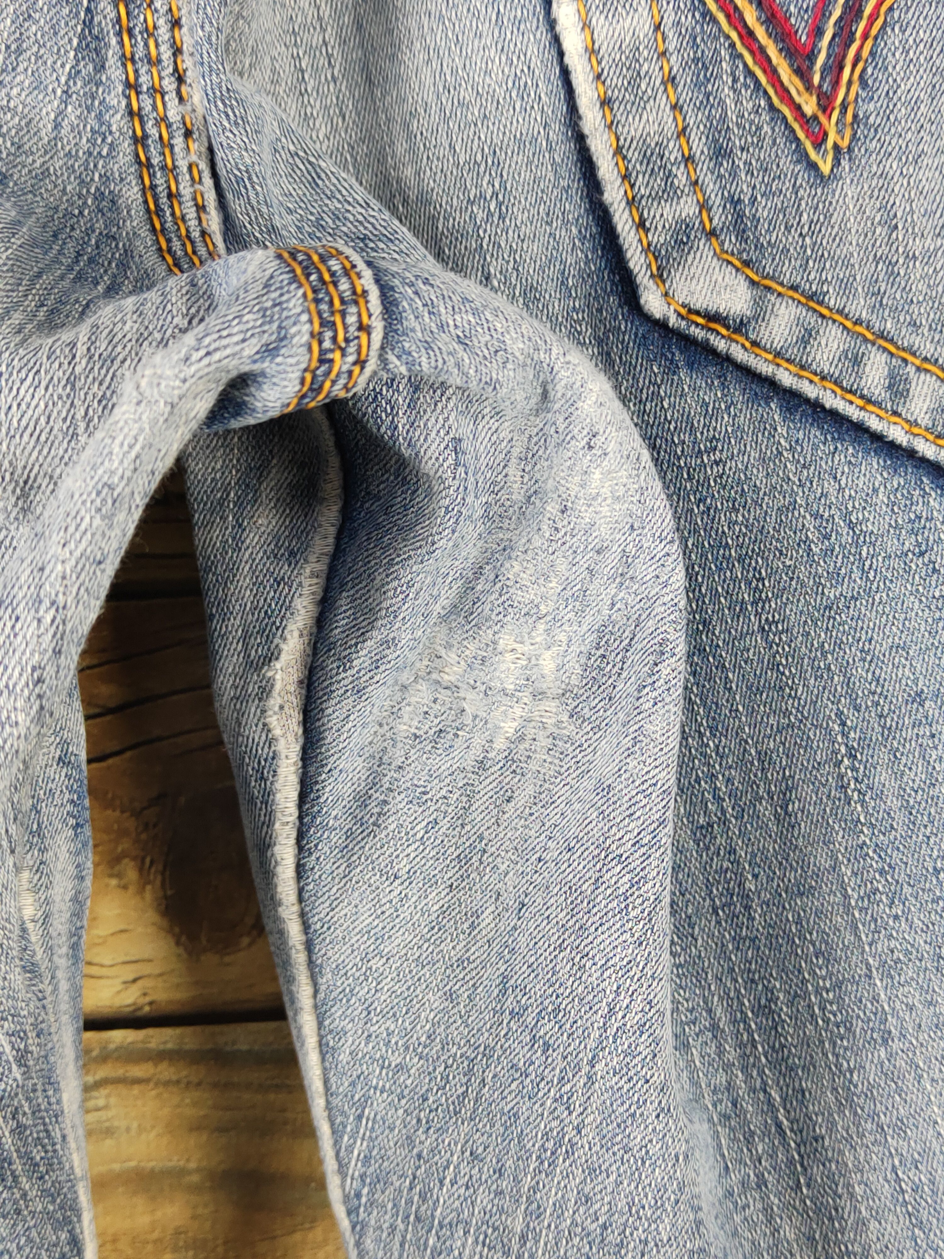 Edwin Edwin Blue Distressed Ripped denim Jeans #1695 Size US 32 / EU 48 - 8 Thumbnail