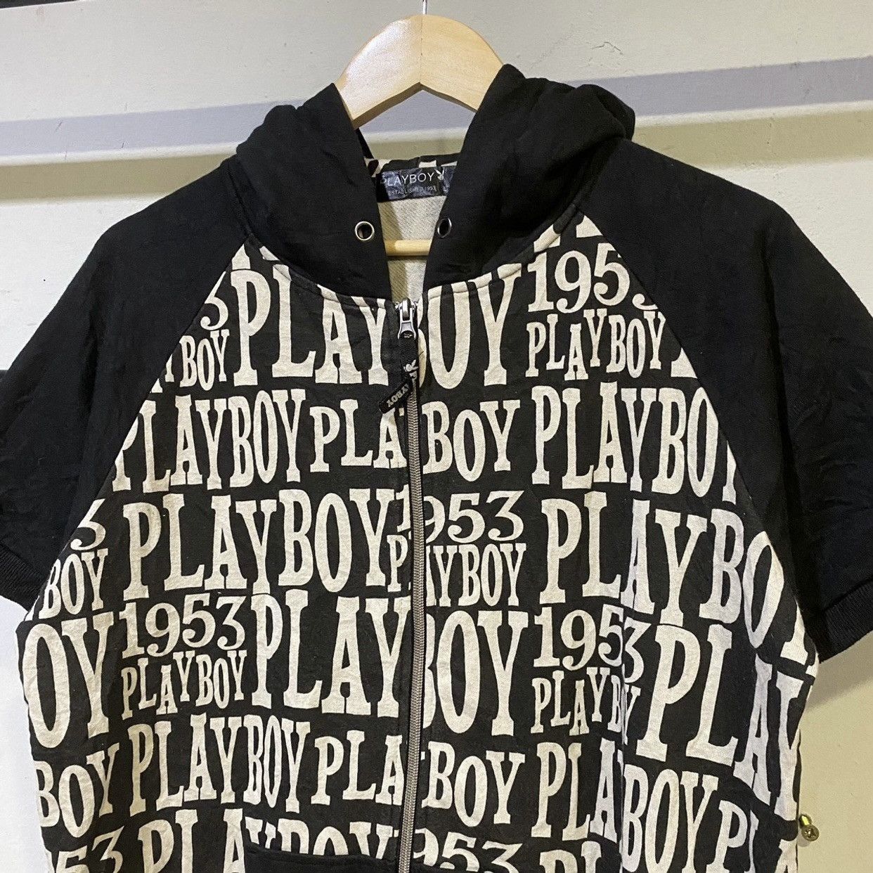 Playboy Playboy Full Print Short Sleeve Hoodie Size US L / EU 52-54 / 3 - 3 Thumbnail