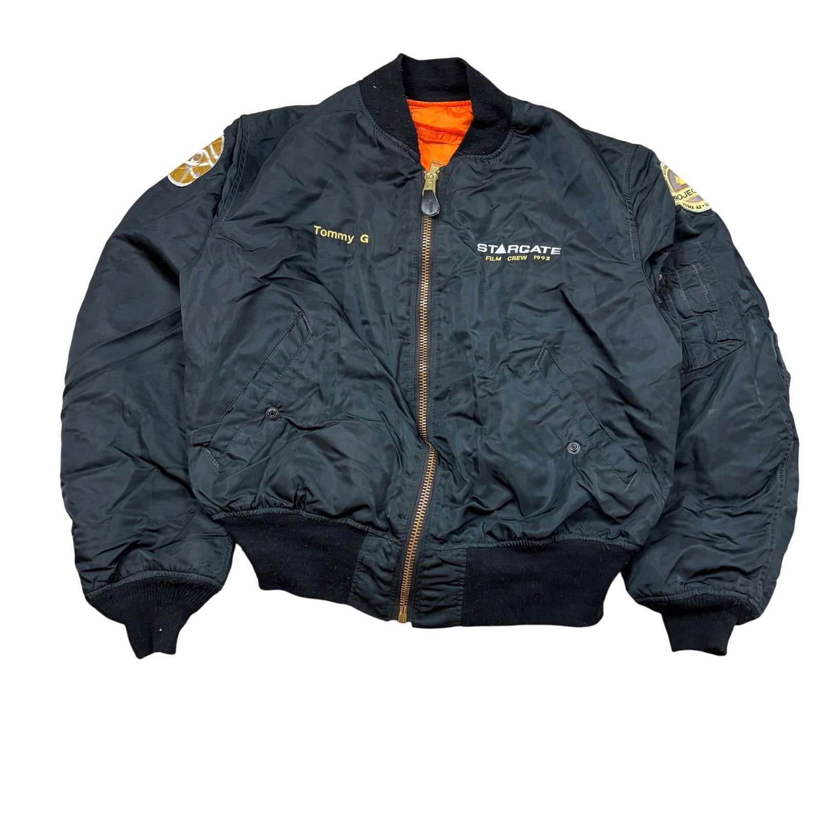 Alpha Industries 1993 Stargate Film Crew Alpha Industries Bomber Jacket XL Size US XL / EU 56 / 4 - 1 Thumbnail