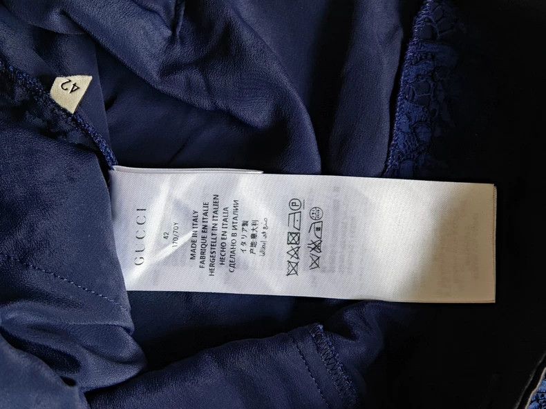 Gucci Gucci Blue lace trousers Size 27" / US 4 / IT 40 - 2 Thumbnail