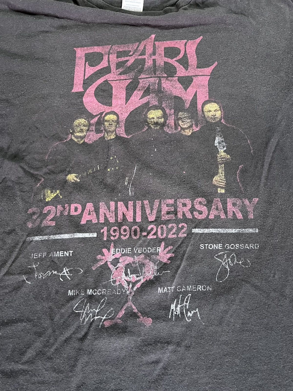Band Tees Faded Pearl Jam Tour Tee Size US L / EU 52-54 / 3 - 2 Thumbnail