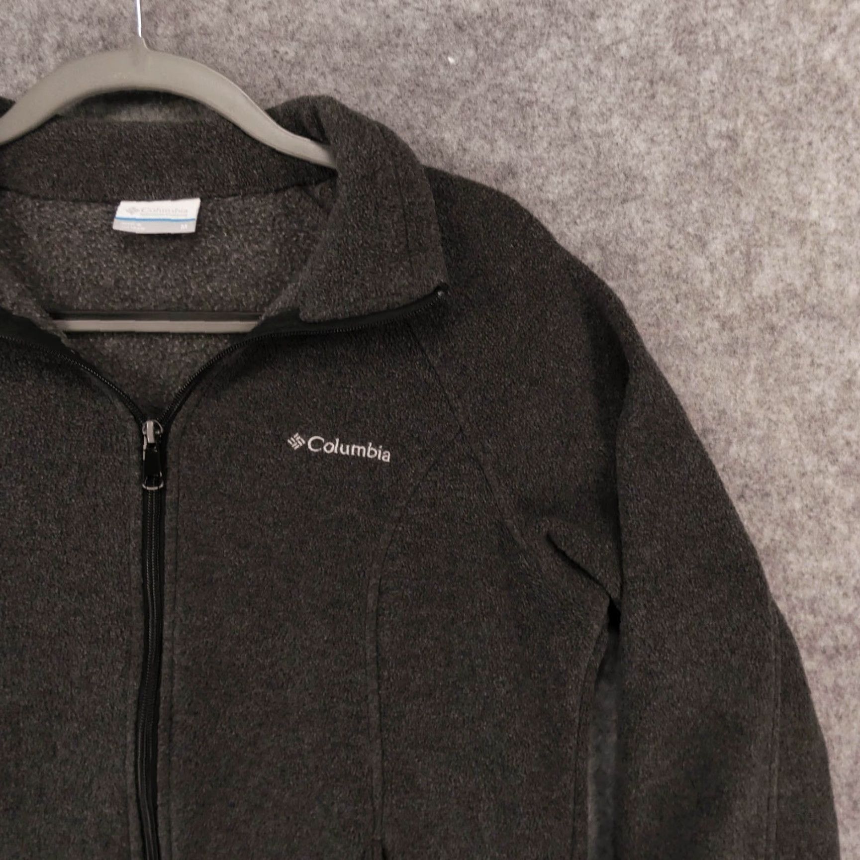 Logo 7 Columbia Jacket Womens Medium Gray Zip Up Fleece w/ Pockets & Logo Size M / US 6-8 / IT 42-44 - 6 Thumbnail