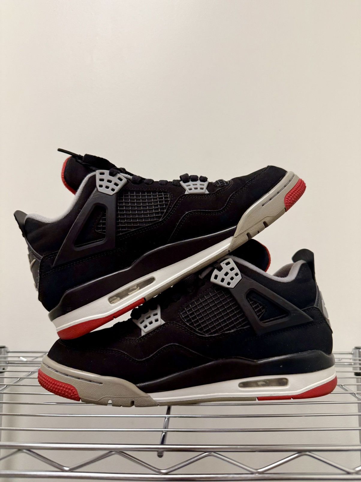 Jordan Brand × Nike JORDAN 4 RETRO OG 'BRED' 2019 Size US 8.5 / EU 41-42 - 2 Thumbnail