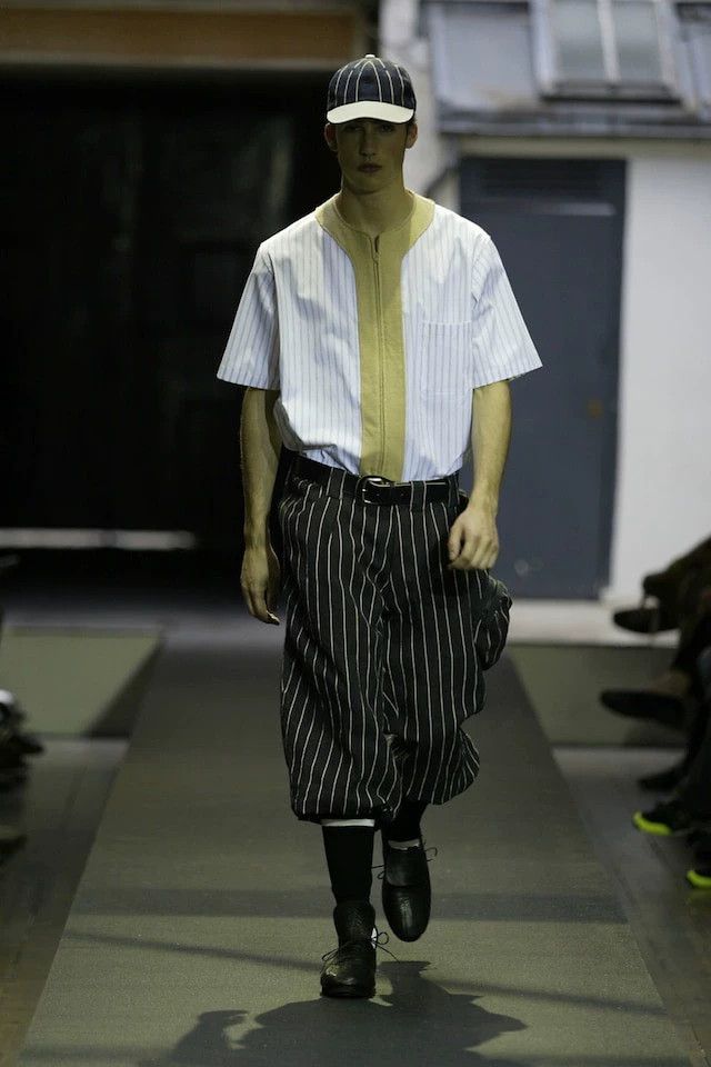Yohji Yamamoto Yohji Yamamoto 06 SS Baseball Zip Short Sleeve Shirt 2502-N Size US M / EU 48-50 / 2 - 3 Thumbnail