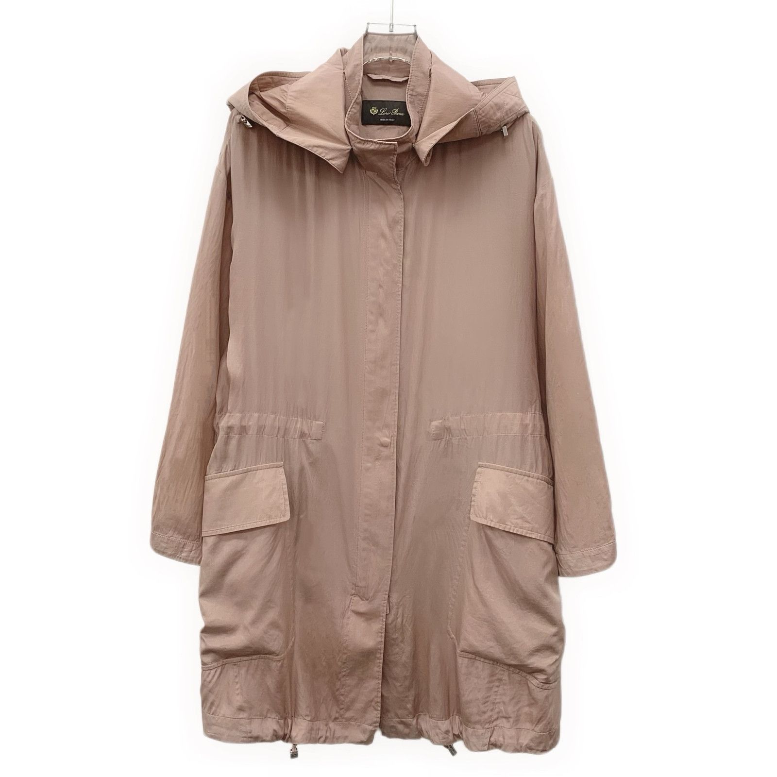 Loro Piana Loro Piana Silk Hooded Coat Size S Size S / US 4 / IT 40 - 1 Thumbnail