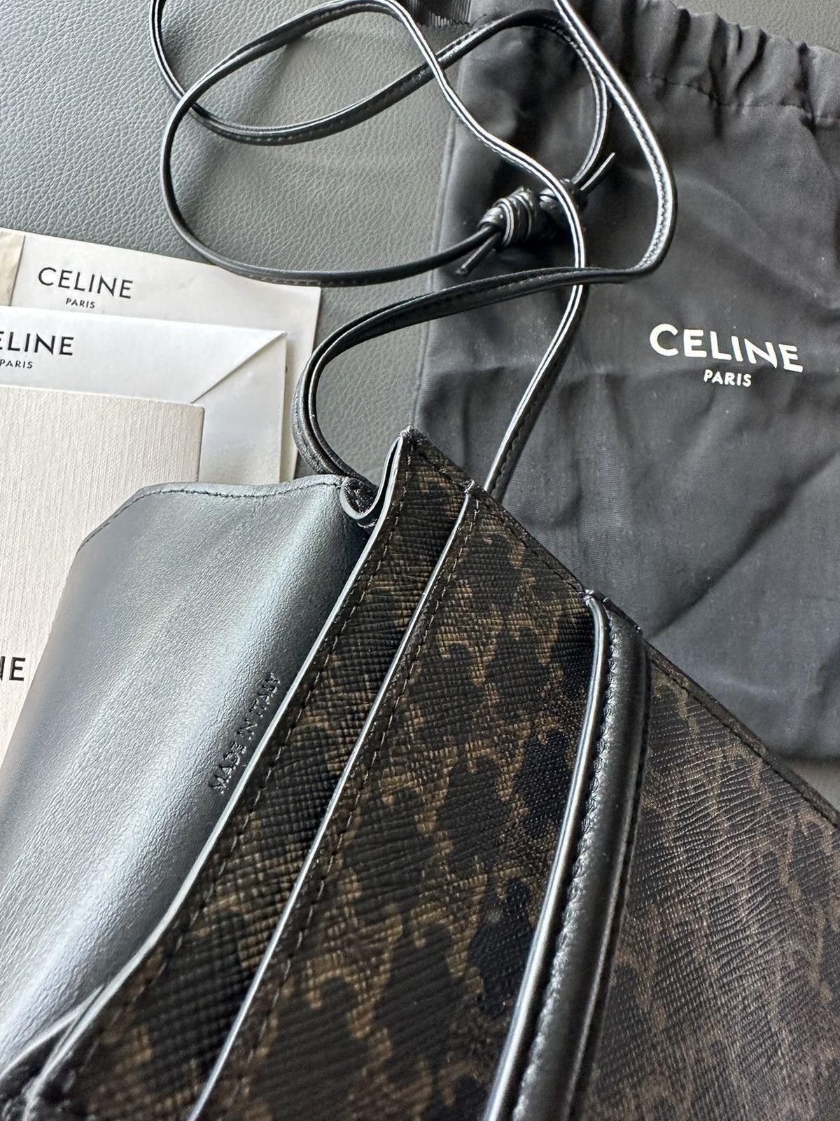 Celine × Hedi Slimane Celine by Hedi Slimane Monogram Crossbody Bag Brand New Size ONE SIZE - 7 Thumbnail