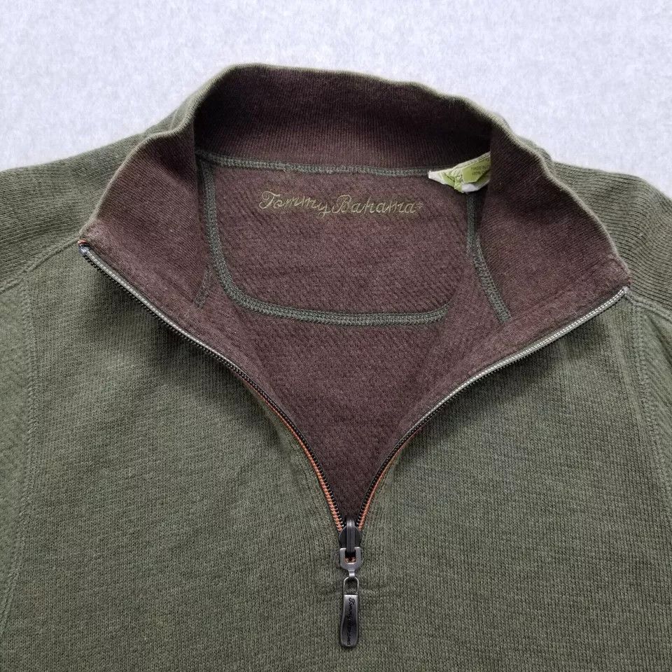 Tommy Bahama Tommy Bahama Sweater Mens Large Long Sleeve Zip Mock Neck Size US L / EU 52-54 / 3 - 7 Thumbnail