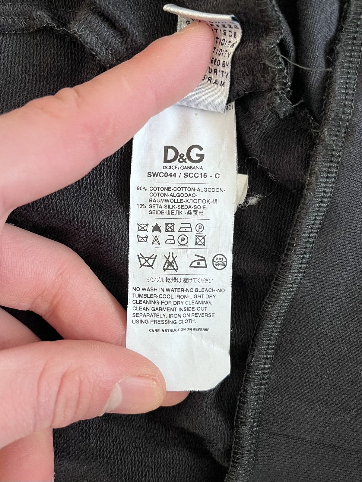 Dolce & Gabbana Vintage D&G Dolce & Gabbana Zip Hoodie Silk Panel Cowl Neck Size M / US 6-8 / IT 42-44 - 7 Thumbnail
