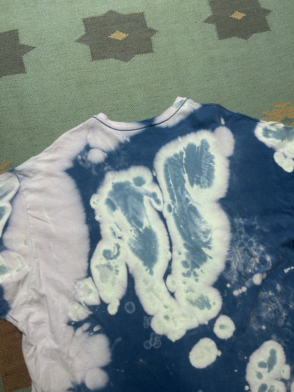 Hanes Hanes pocket t shirt bleach tie dye hippie distressed XL Size US XL / EU 56 / 4 - 10 Thumbnail