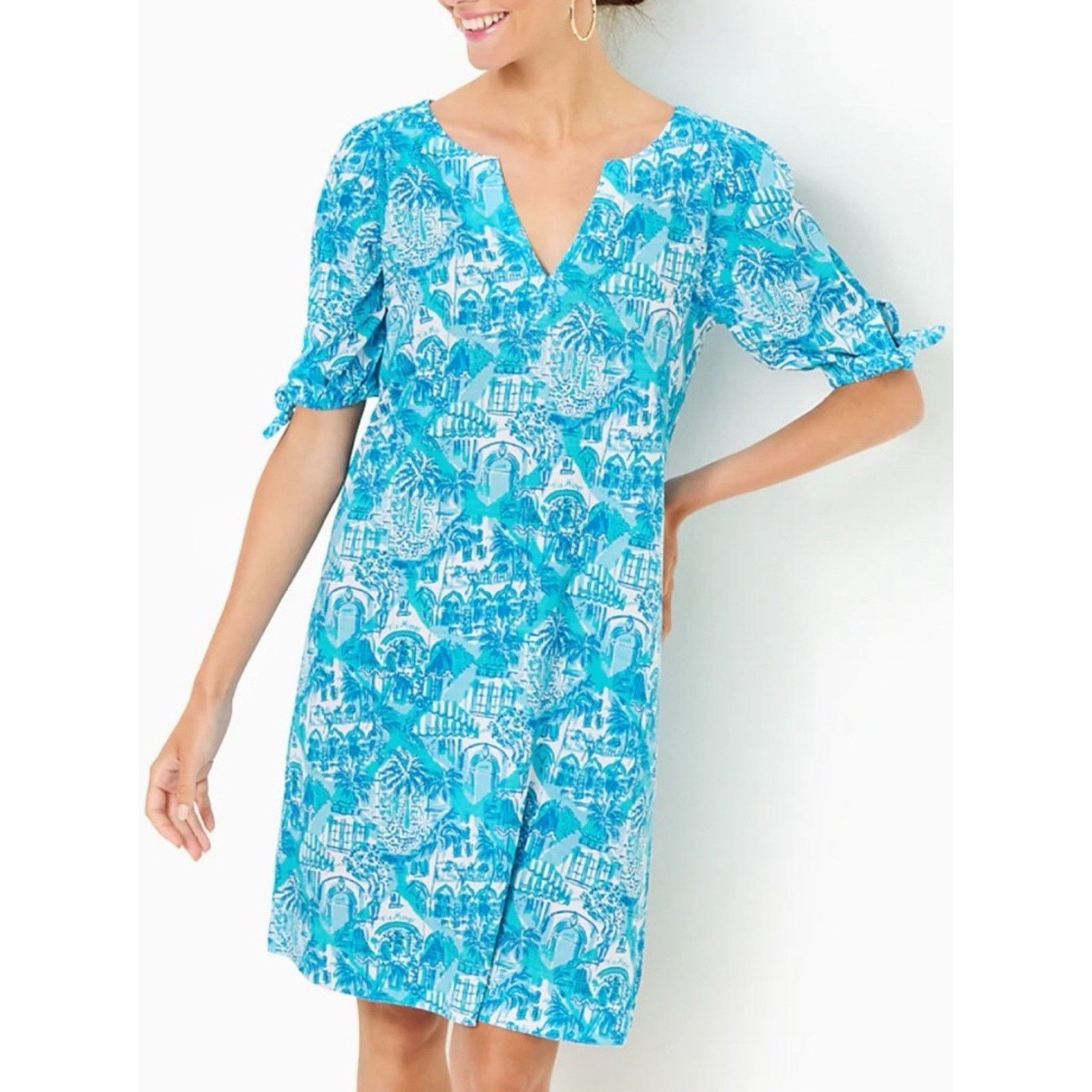 Lilly Pulitzer NWT Lilly Pulitzer XL Easley Dress Sunny State Of Mind Size XL / US 12-14 / IT 48-50 - 2 Thumbnail