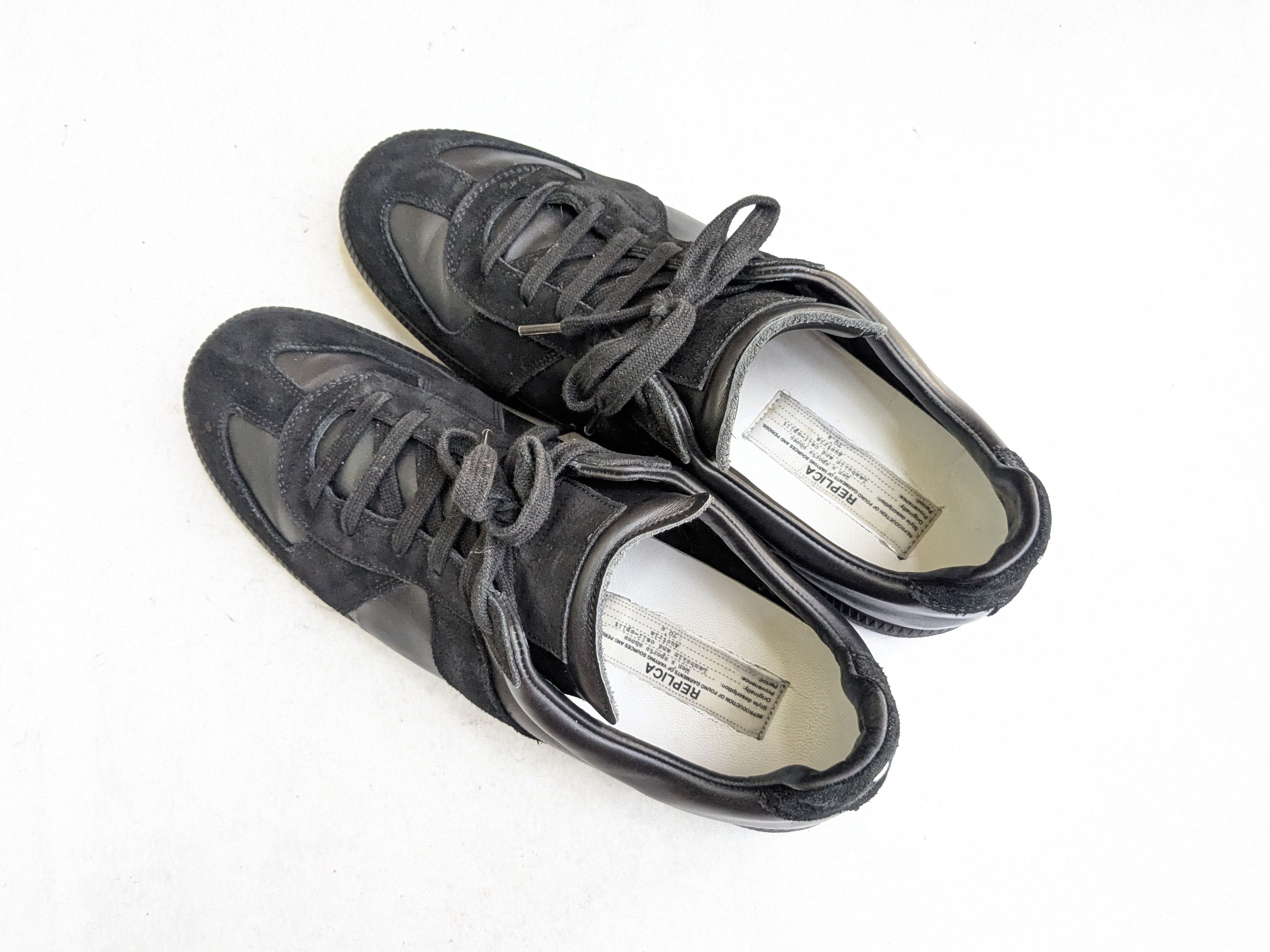 Maison Margiela Maison Margiela GAT Replica Black 12 45 Low Tops Size US 12 / EU 45 - 17 Thumbnail