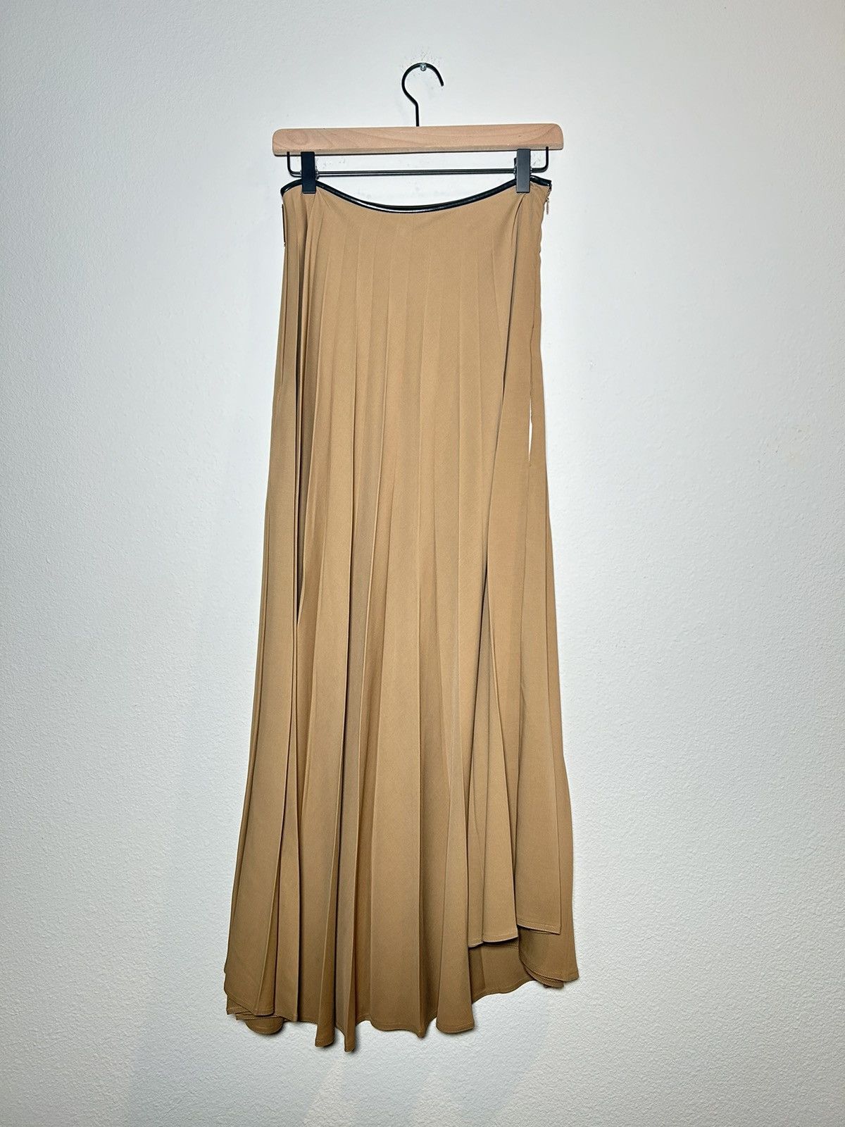 image of Peter Do Fw20 Maxi Pleated Skirt in Beige, Women's (Size 30)
