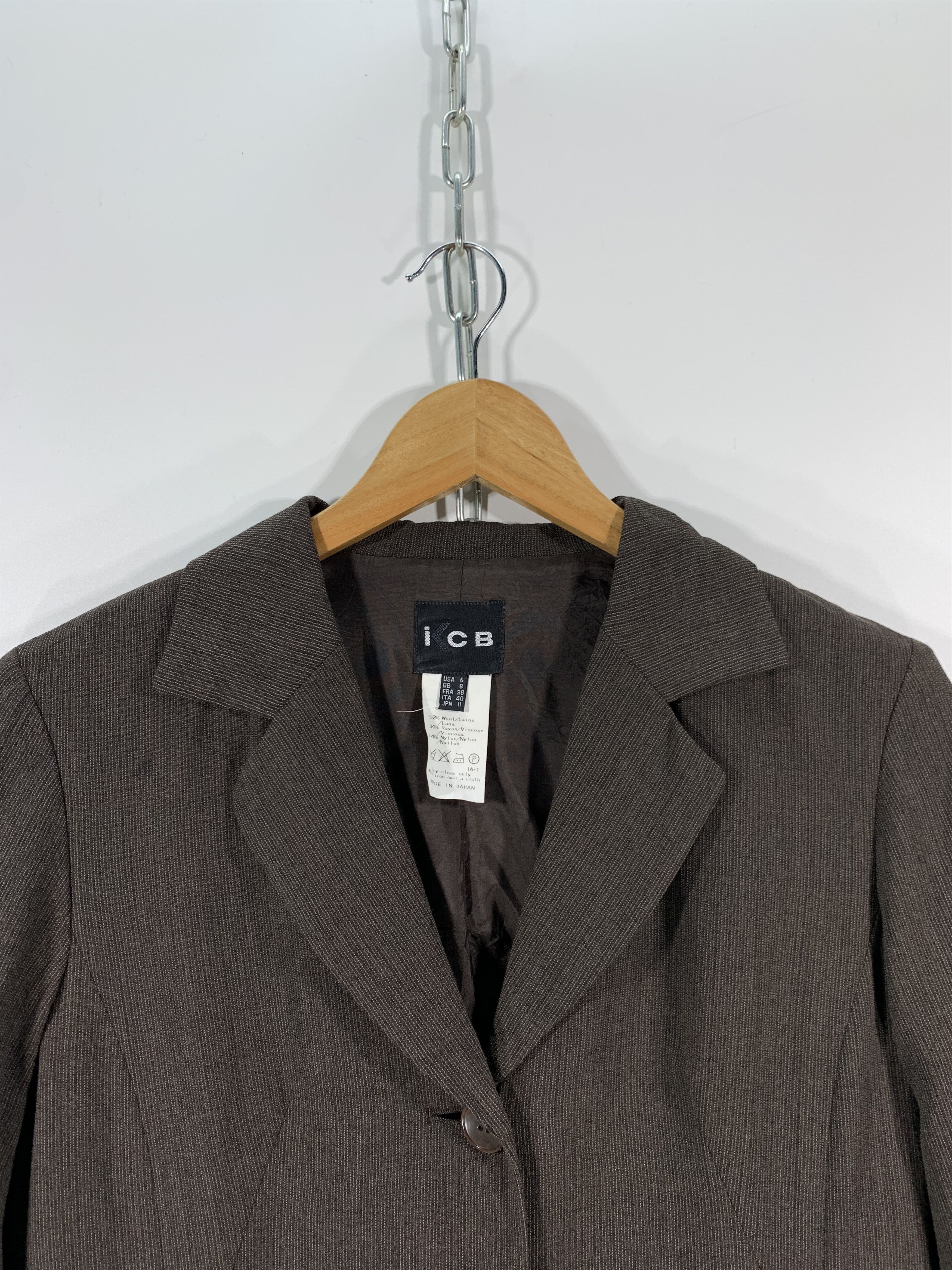 Designer Vintage ICB Blazer Size S / US 4 / IT 40 - 3 Thumbnail