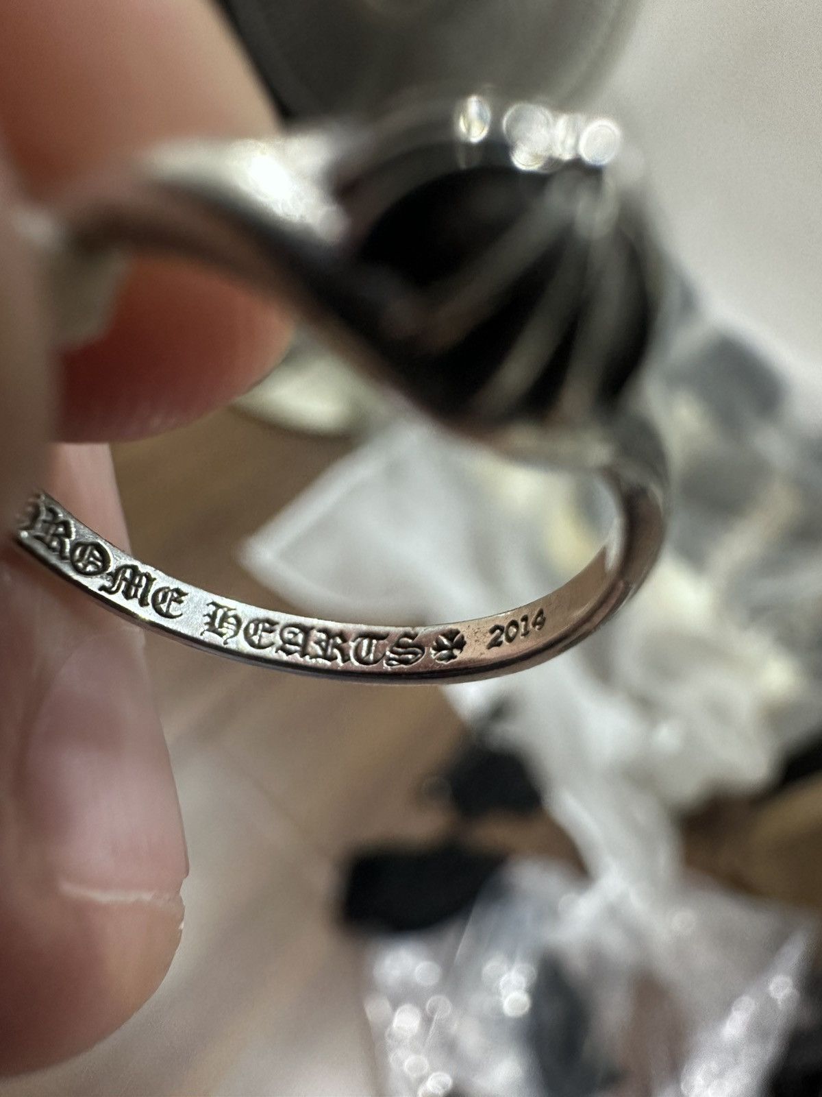 Chrome Hearts Chrome Hearts Bubblegum Mini Half Cross Ball Ring Size ONE SIZE - 4 Thumbnail