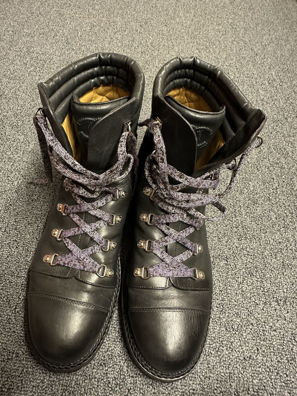 Chanel Chanel Calfskin Ankle Combat Boots Size US 12 / EU 45 - 10 Thumbnail