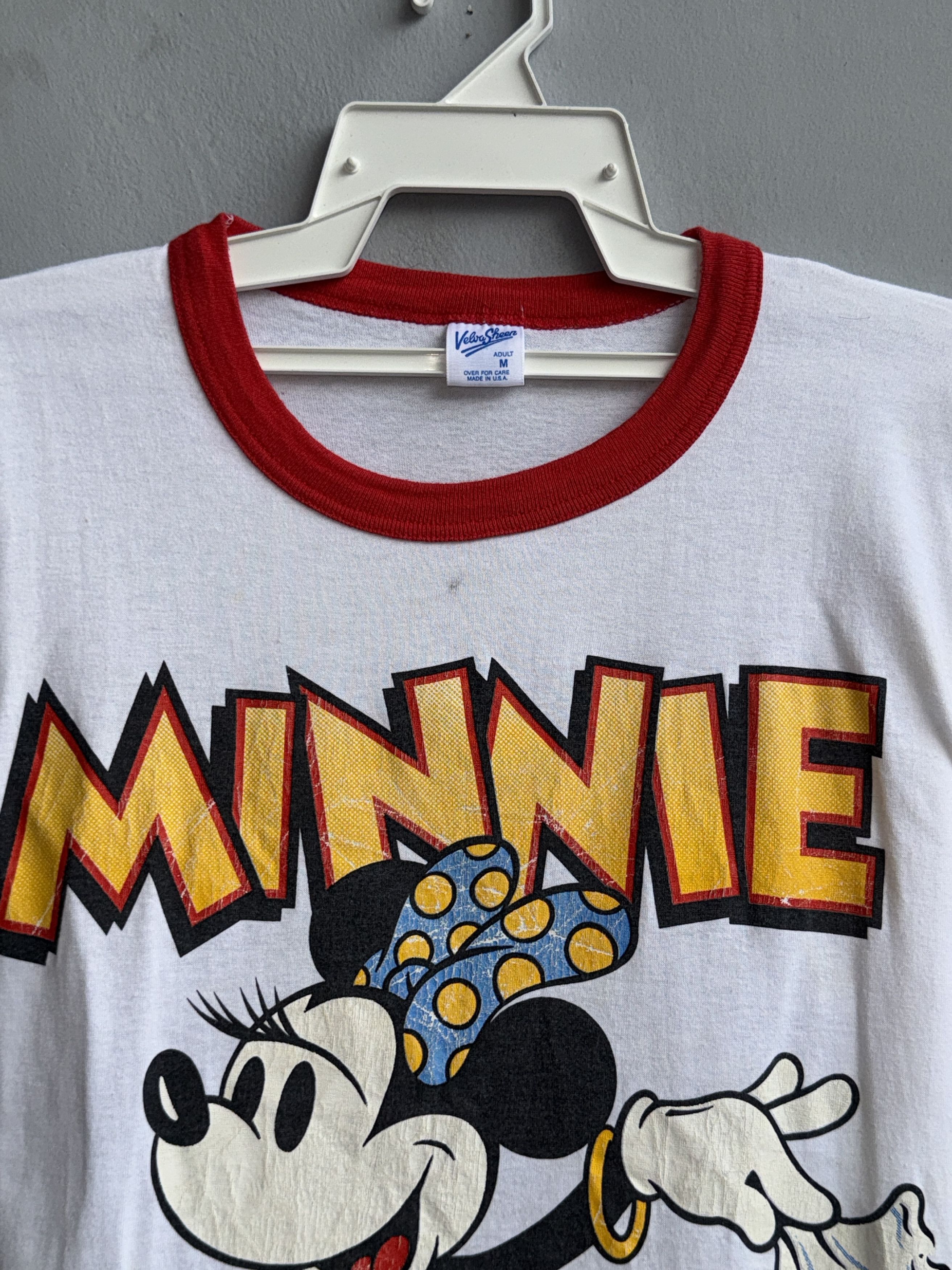 Velva Sheen Vintage Velva Sheen Disney Minnie Mouse Ringer T-Shirt Size US M / EU 48-50 / 2 - 2 Thumbnail
