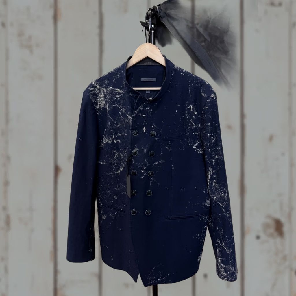 John Varvatos John Varvatos Archival Art Blazer Jacket Blazer Men's 52 Dark Blue Italy 1990s 2020s N/A Size 52R - 1 Thumbnail