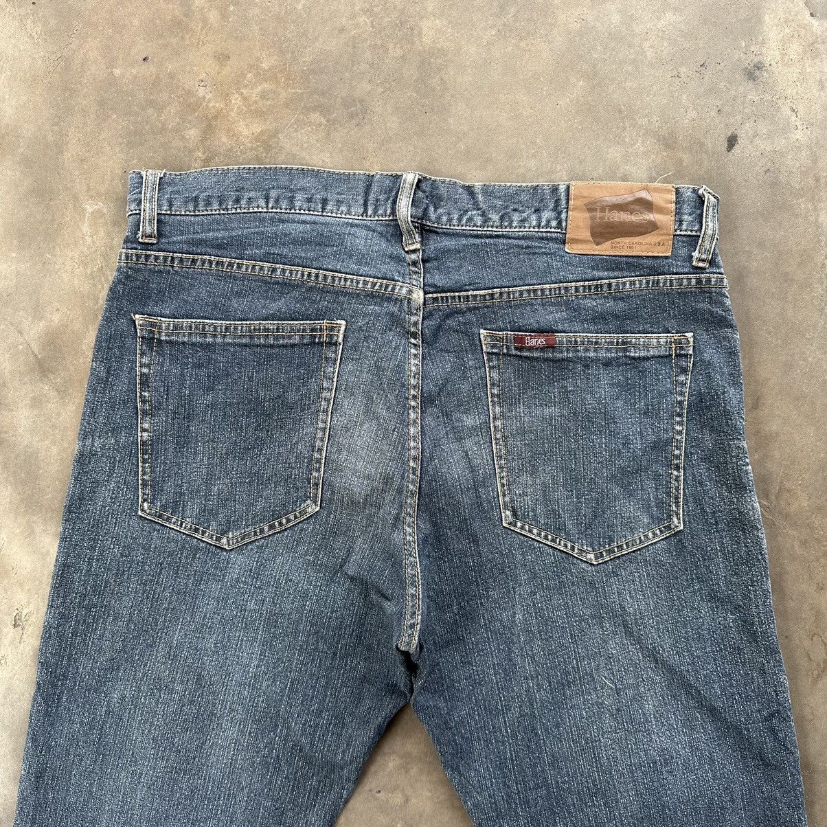 Japanese Brand Vintage Hanes Distressed Faded Denim Raw Jean Pant Size 34 Size US 34 / EU 50 - 11 Thumbnail