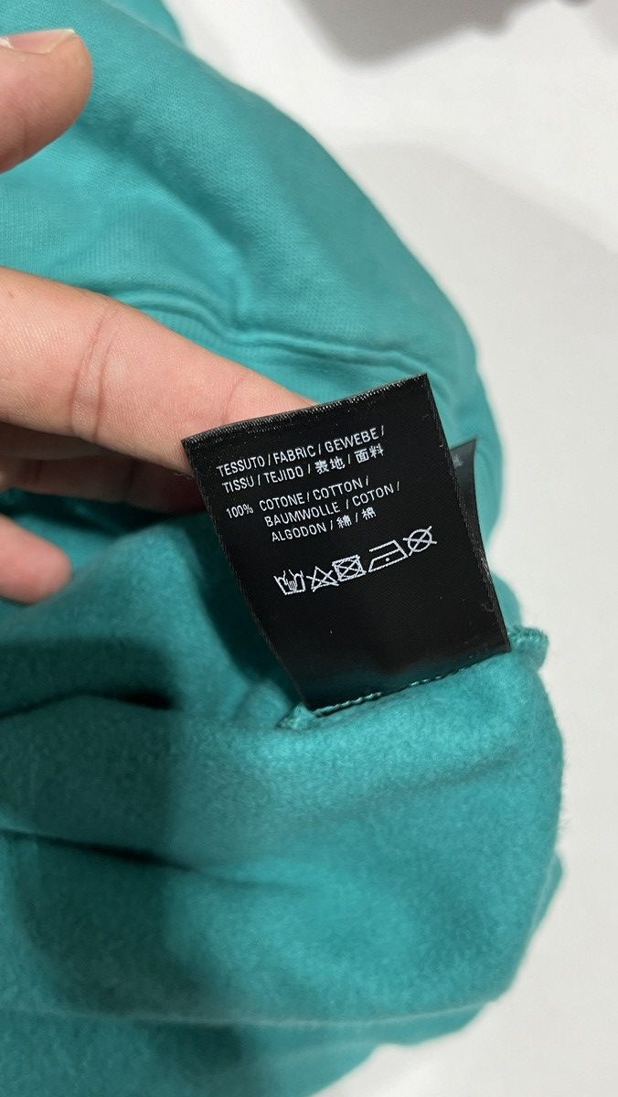 Balenciaga Balenciaga Classic Logo Teal Hoodie Size US XS / EU 42 / 0 - 6 Thumbnail