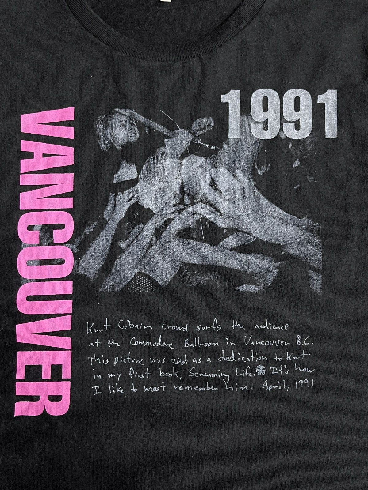 Nirvana Rare 90s Nirvana Kurt Cobain Photo Tee Number Nine Style Size US L / EU 52-54 / 3 - 5 Thumbnail