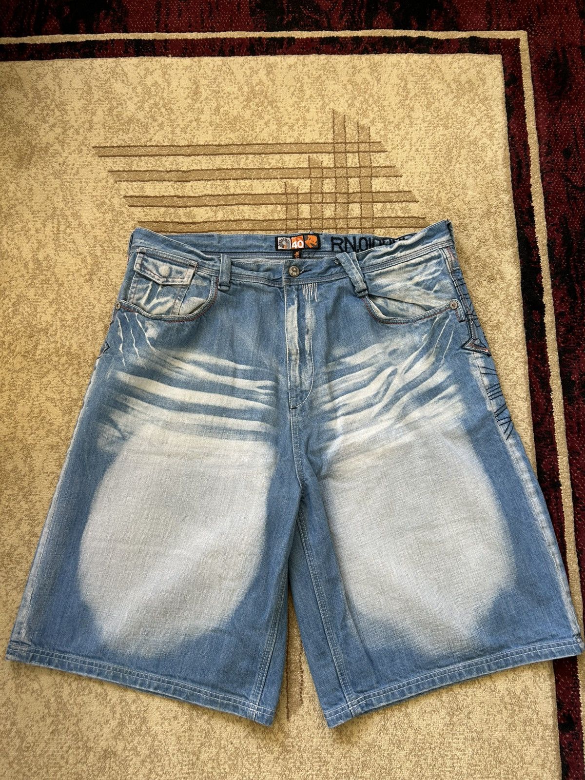 Akademiks Vintage Akademiks Embroidered Baggy Jorts Size US 40 / EU 56 - 8 Thumbnail
