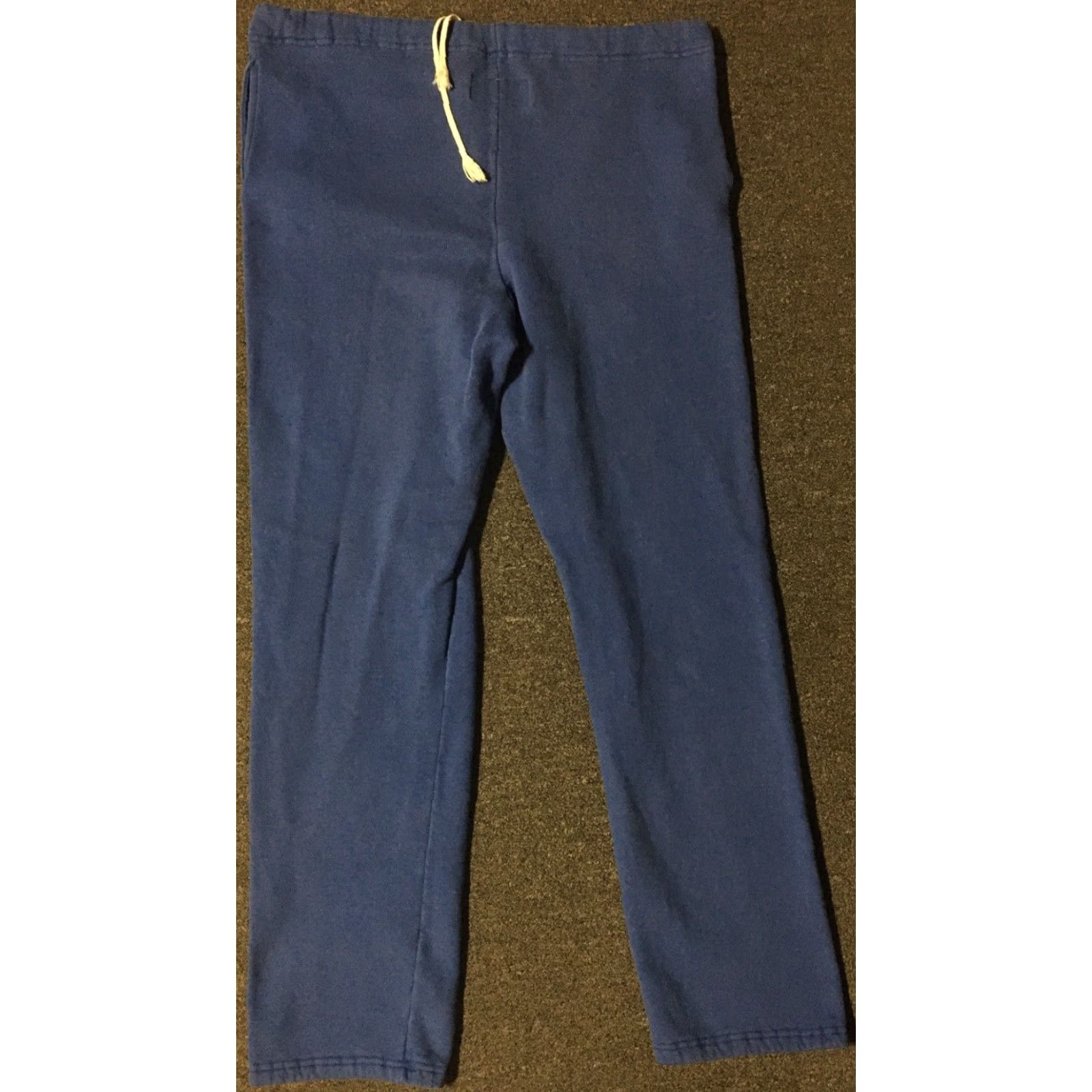 Russell Athletic Vtg Russell Athletic Faded Distress Sweatpants Mens 2XL Blue 80s 90s Grunge USA Track Basketball School Activewear Pants Drawstring Size US 39 - 2 Thumbnail