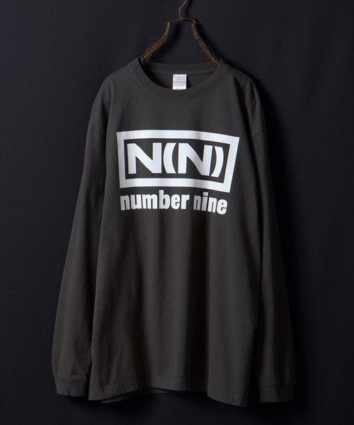 image of Number N Ine Number Nine N(N) L/s Shirt in Charcoal, Men's (Size XL)