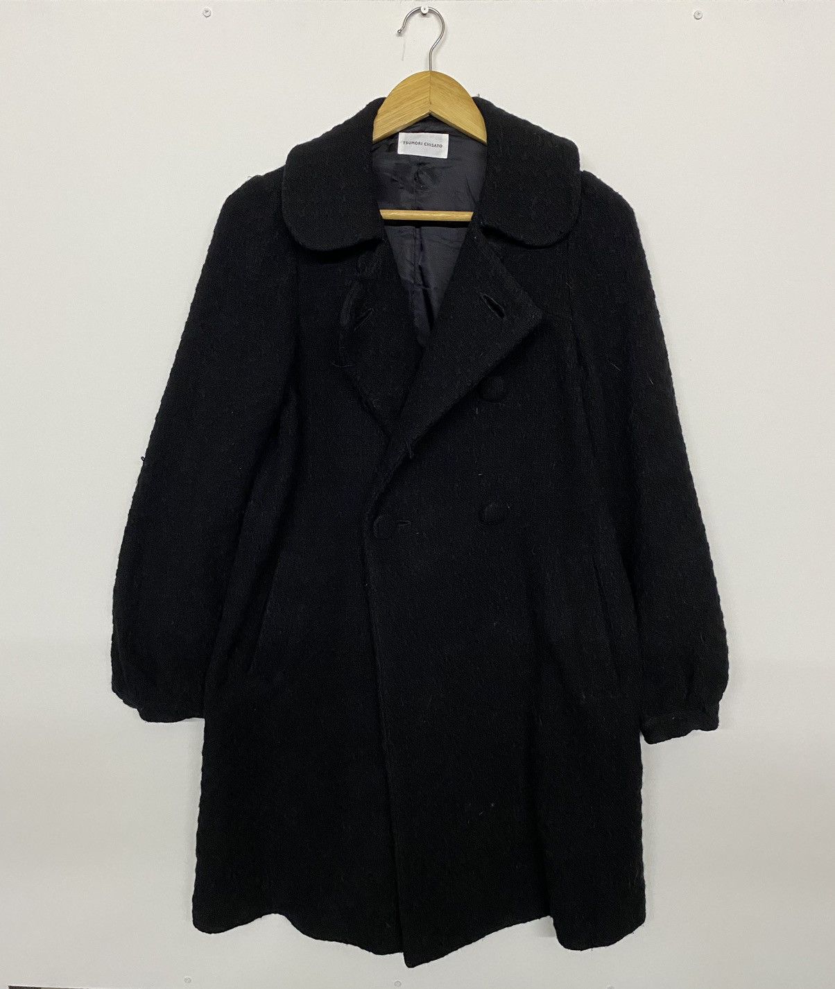 Tsumori Chisato Tsumori Chisato Black Wool Double Breasted Button Collared Size S / US 4 / IT 40 - 2 Thumbnail