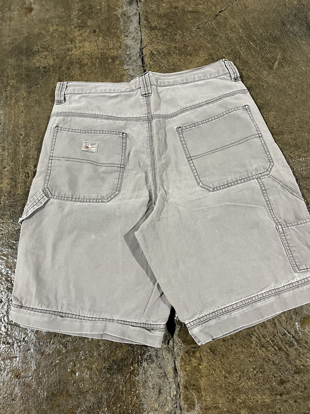 Carhartt × Old Navy × Vintage Crazy Y2K Old Navy Carpenter Shorts Carhartt Style Skater Size US 34 / EU 50 - 3 Thumbnail