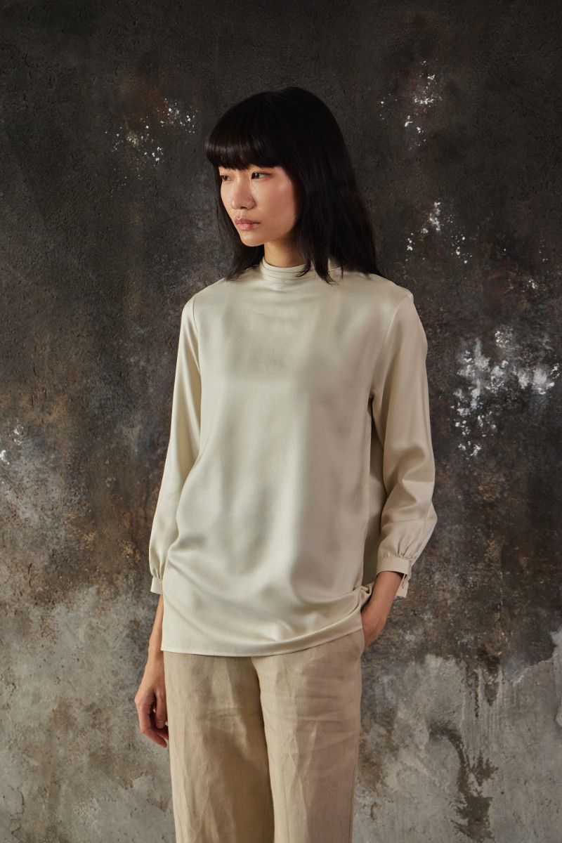 Hermes × Jean Paul Gaultier Hermes By Gaultier Leather Turtle Neck