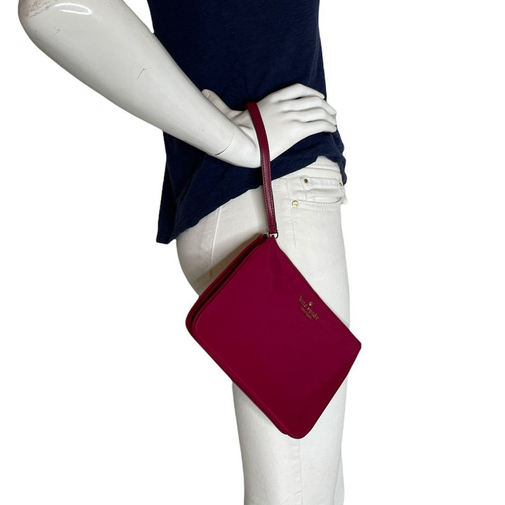 Kate Spade Kate Spade Nylon Cranberry Cocktail wristlet pouch Bag Size ONE SIZE - 4 Thumbnail