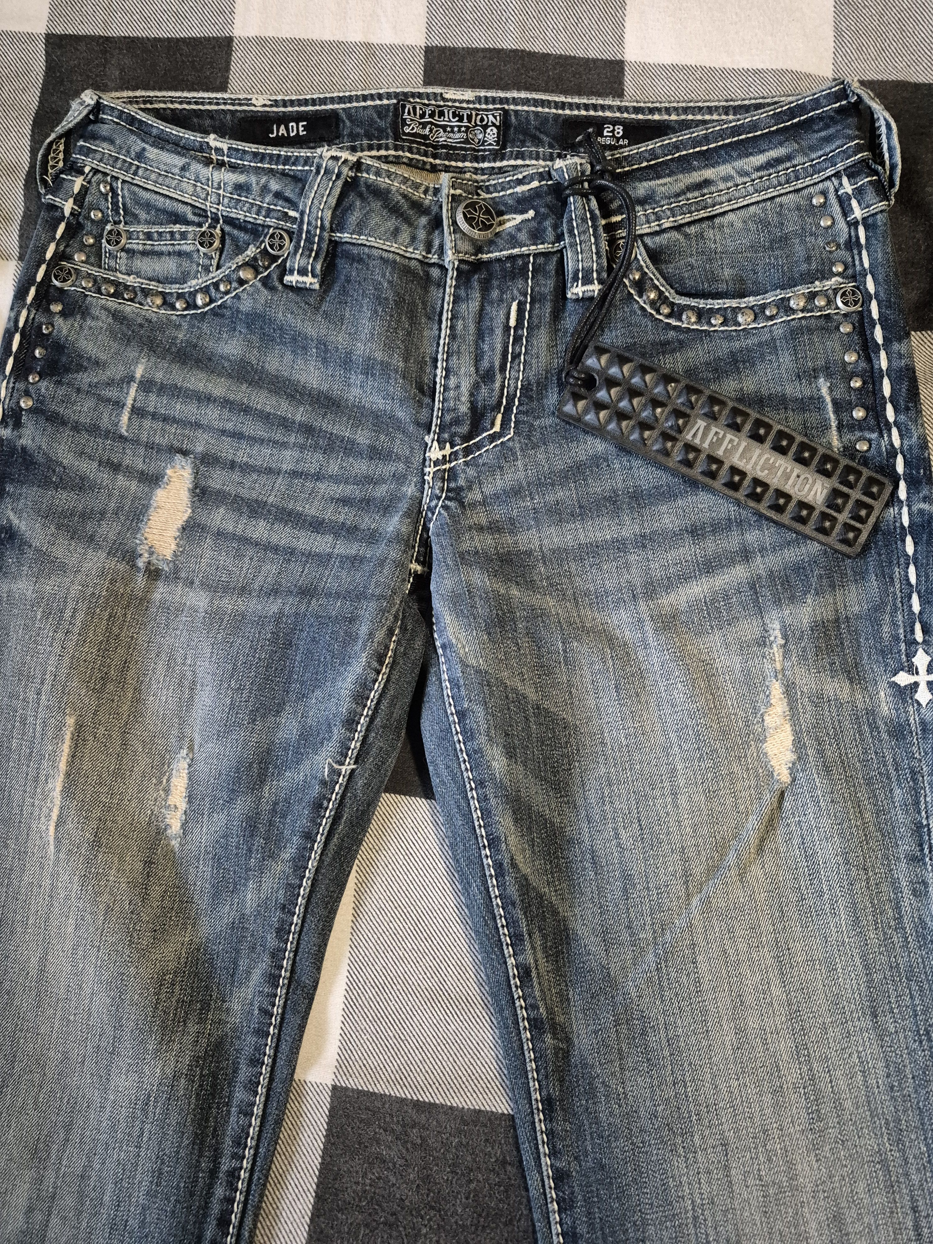 Affliction Jade cathedral fleur calico Size 28" / US 6 / IT 42 - 6 Thumbnail
