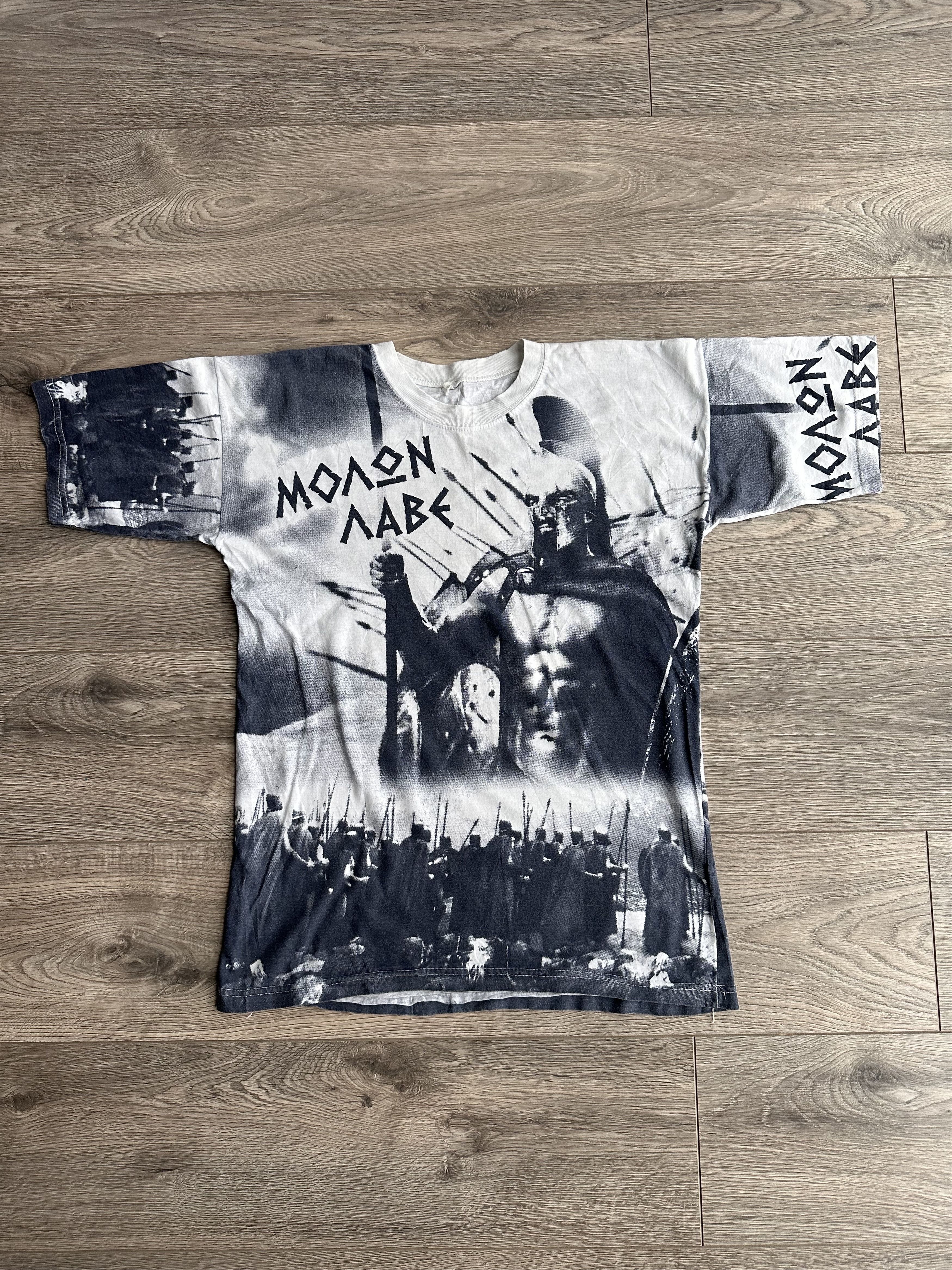 Vintage Greek mythology molon labe vintage t shirt Size US S / EU 44-46 / 1 - 1 Thumbnail