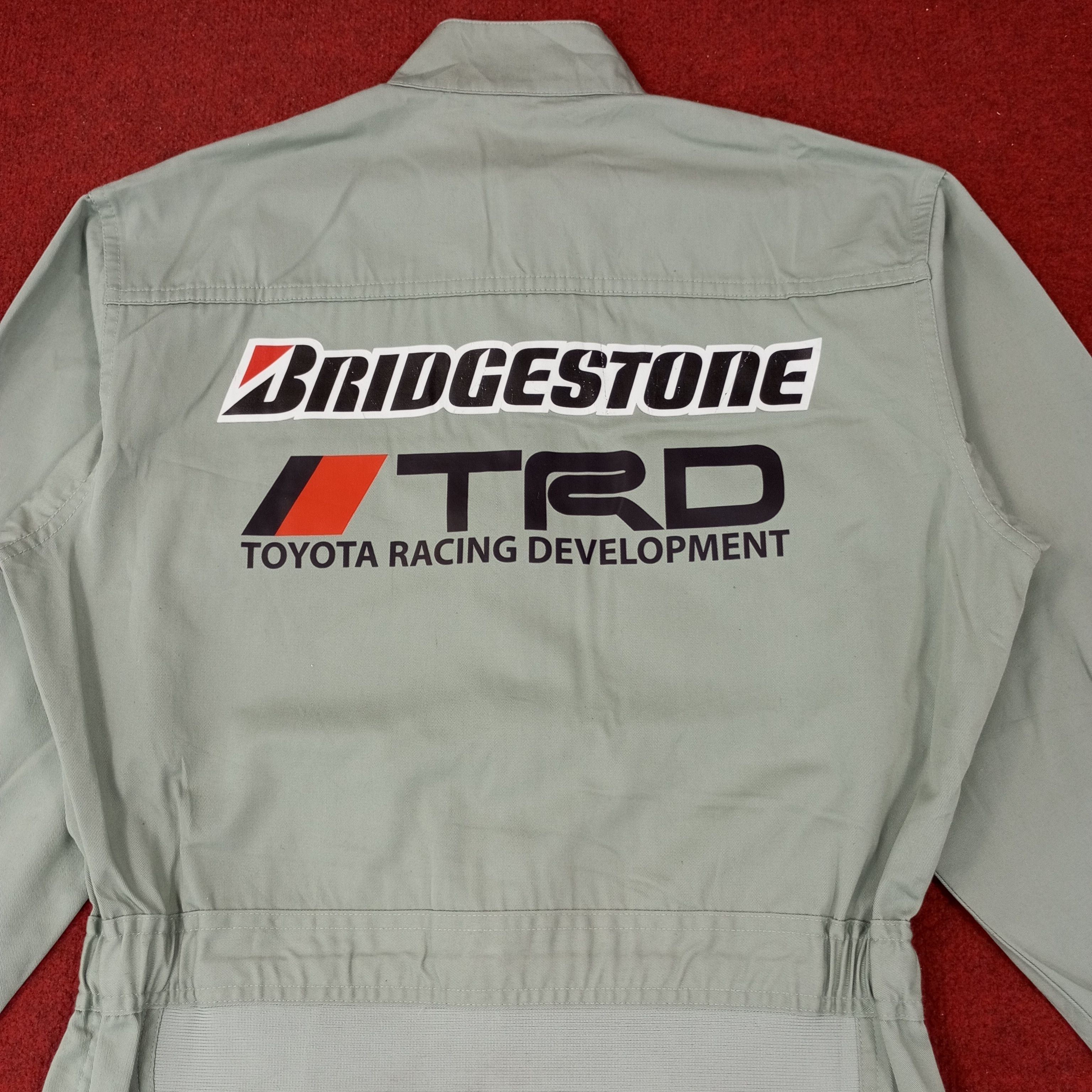 Japanese Brand × Vintage Bridgestone X TRD Toyota Custom Coverall Jacket c231n13 Size US S / EU 44-46 / 1 - 2 Thumbnail