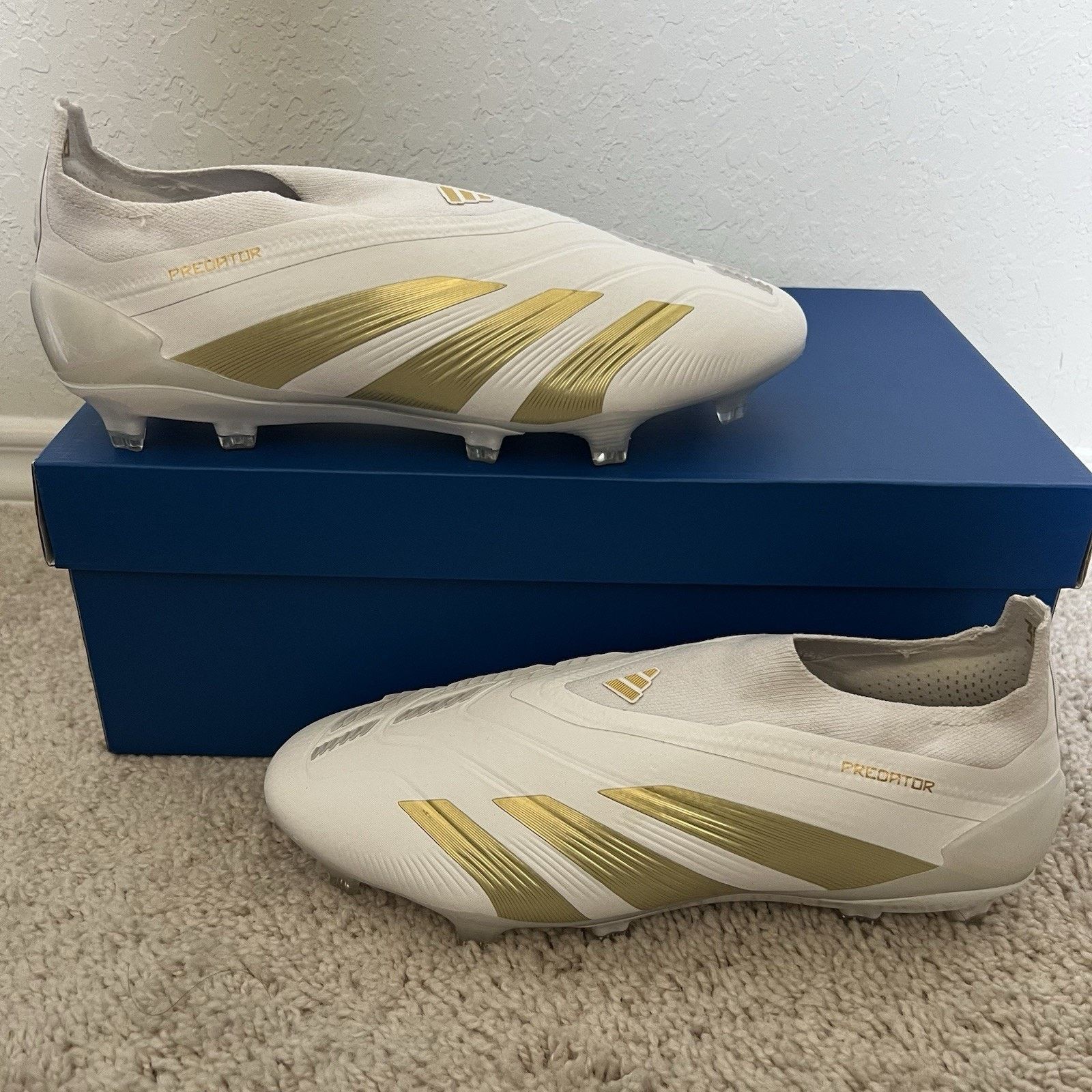 adidas Predator Elite Laceless FG Soccer Cleats Size 7.5