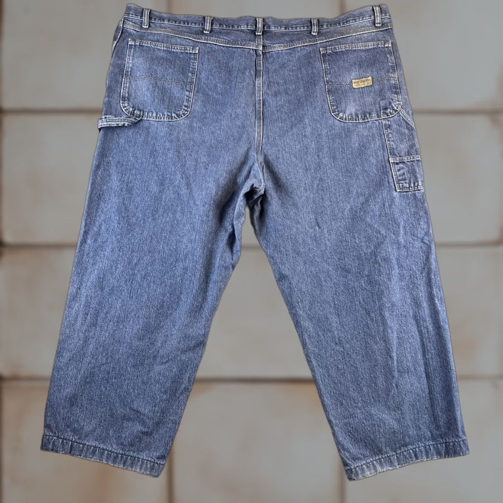 Wrangler VINTAGE Wrangler Carpenter Jeans Mens 50x32 Blue Denim 5-Pocket Design Workwear Wrangler Retro Jeans Men Large Big & Tall Denim Straight "} Size US 34 / EU 50 - 1 Thumbnail