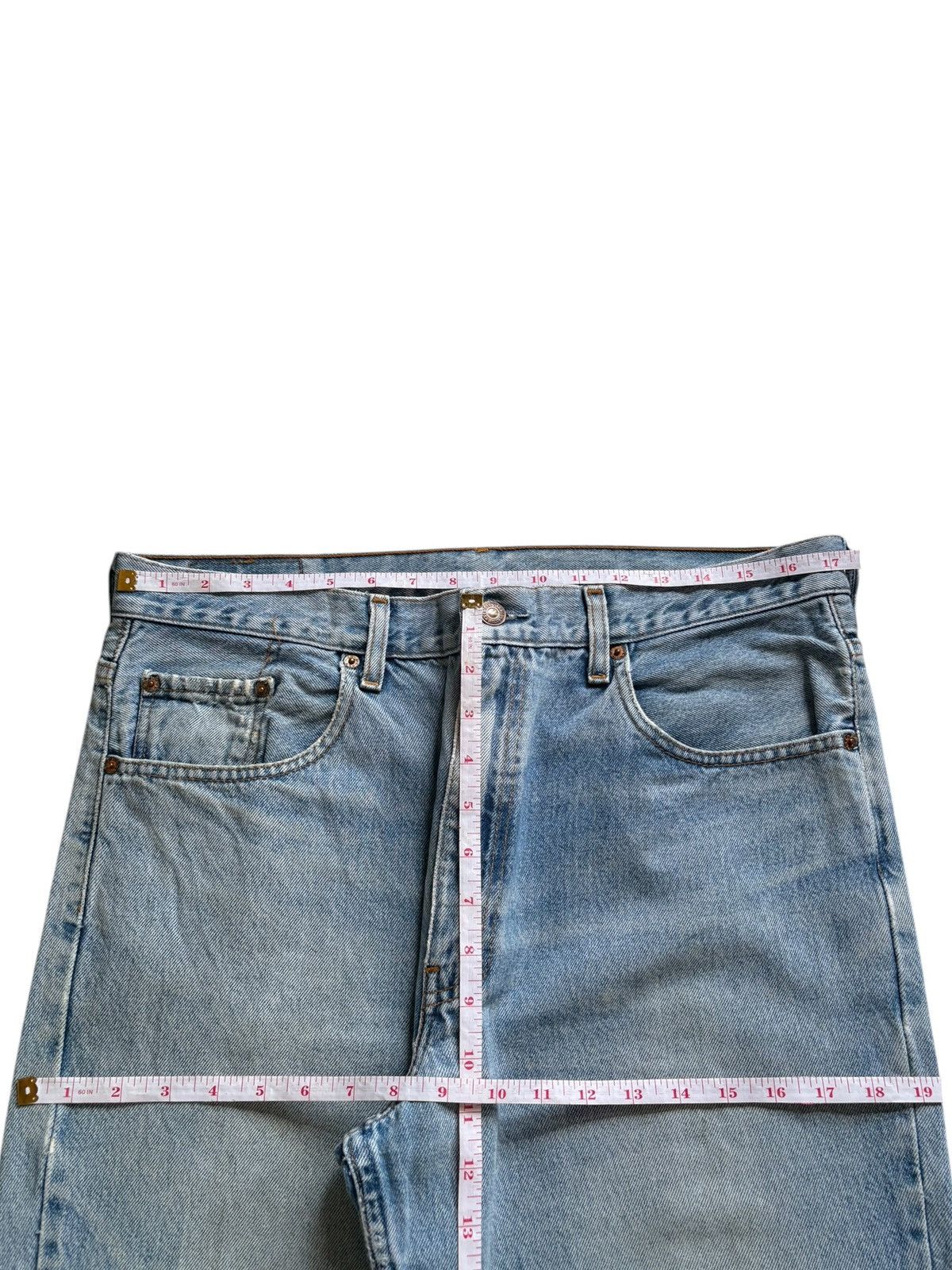 Levi's Vintage 90s Levis 504 Faded Wash Distressed Loose Jeans Size US 35 - 12 Thumbnail