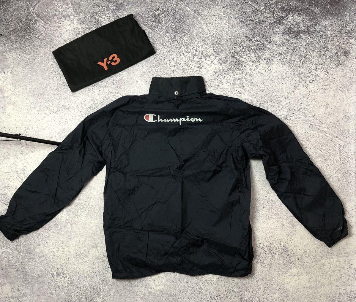 Champion Men’s Windbreaker champion x EuroBasket size Xl y2k vintage Size US XL / EU 56 / 4 - 7 Thumbnail