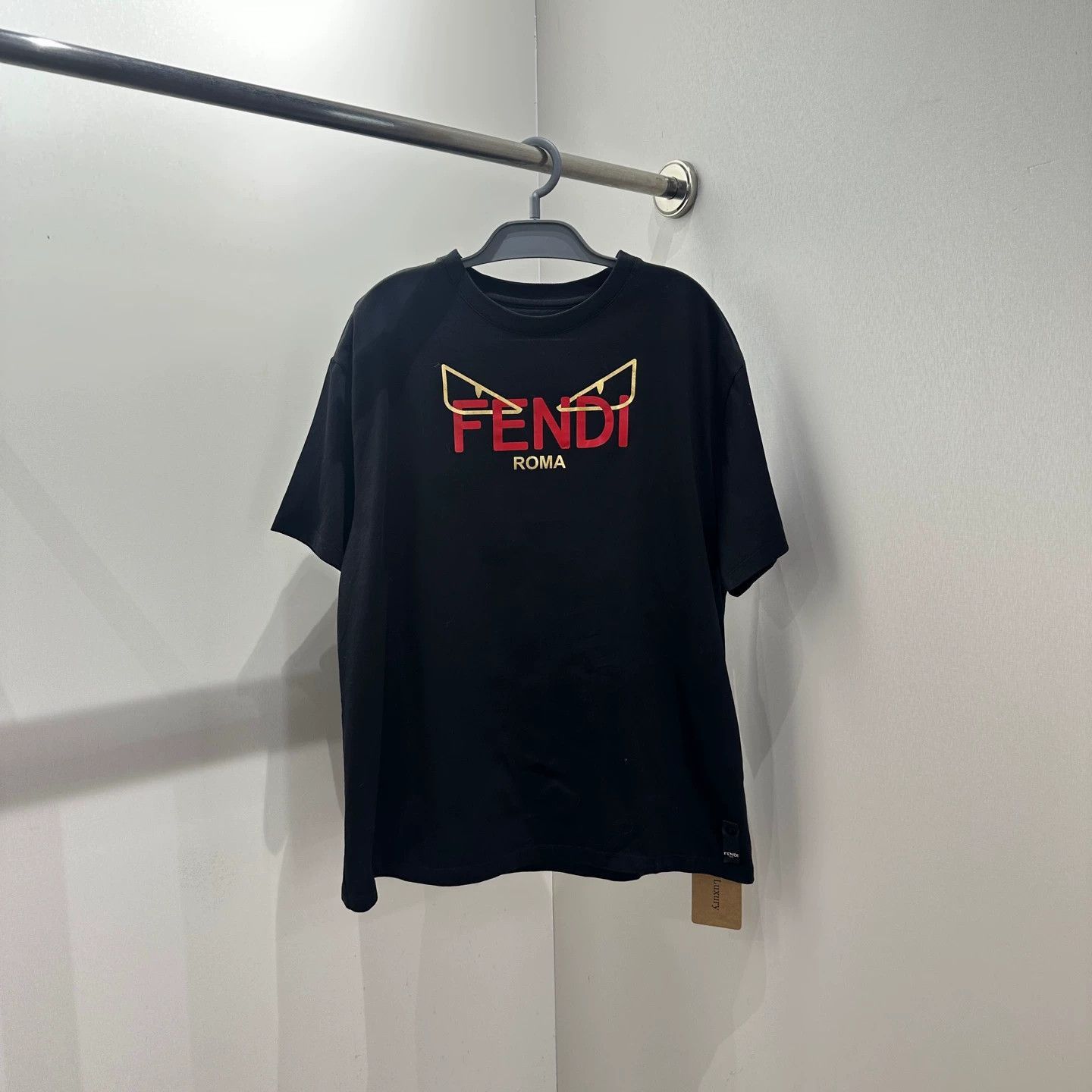 Fendi Black Graphic Short Sleeve T-Shirt Size US L / EU 52-54 / 3 - 1 Thumbnail