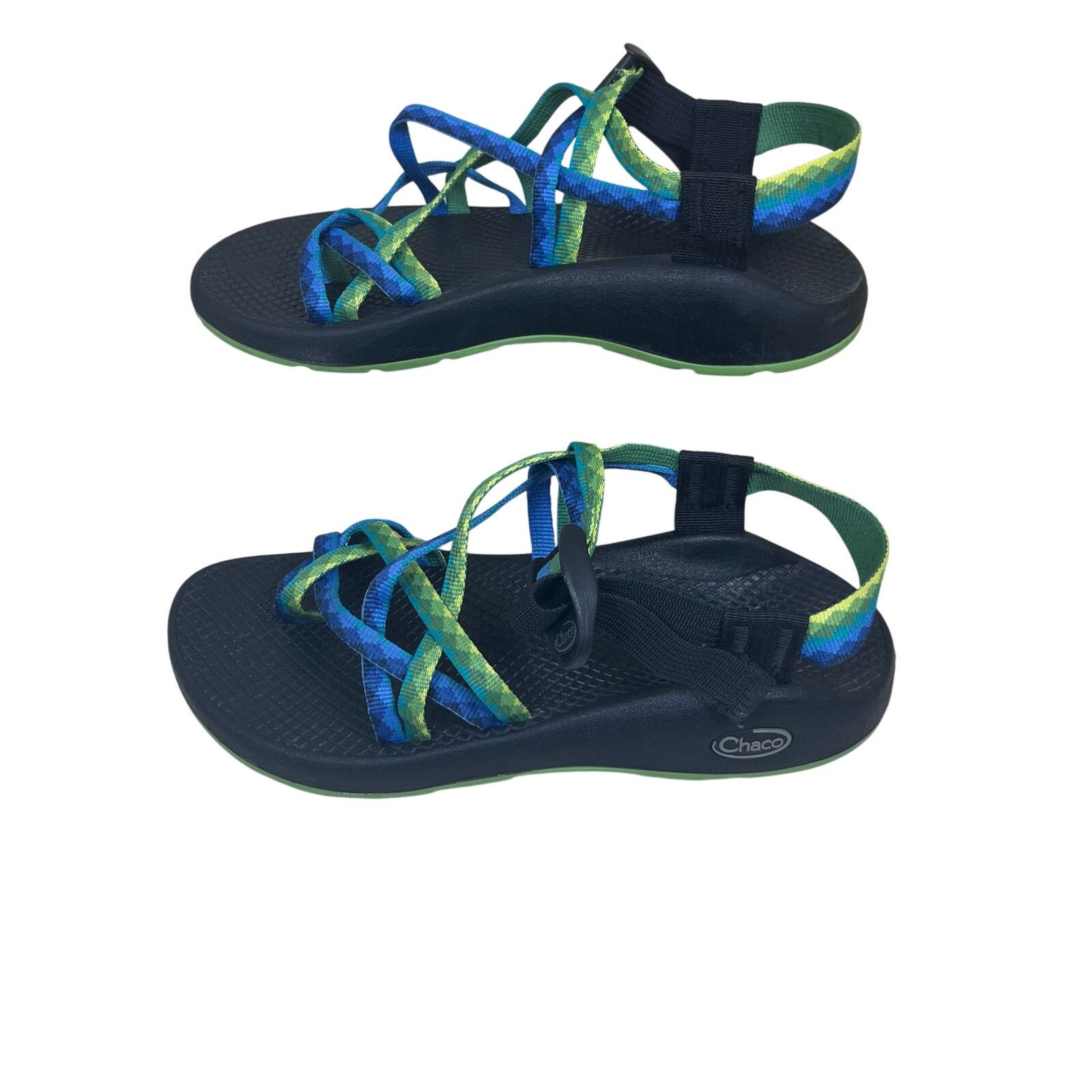 Chaco Chaco Women's ZX/2 River Rafting Sandals Blue Green Size US 7 / IT 37 - 1 Thumbnail