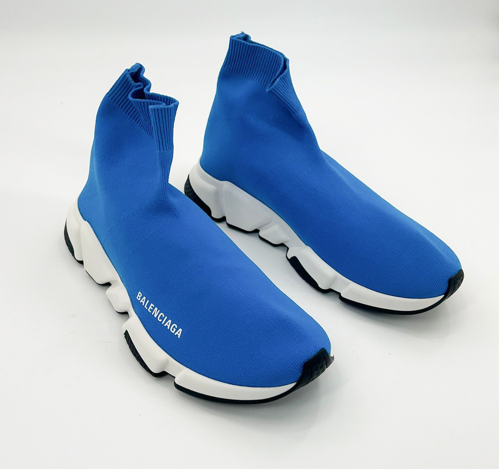 Balenciaga Balenciaga Speed Trainer 'Indigo White Black' Size US 8 / EU 41 - 1 Thumbnail