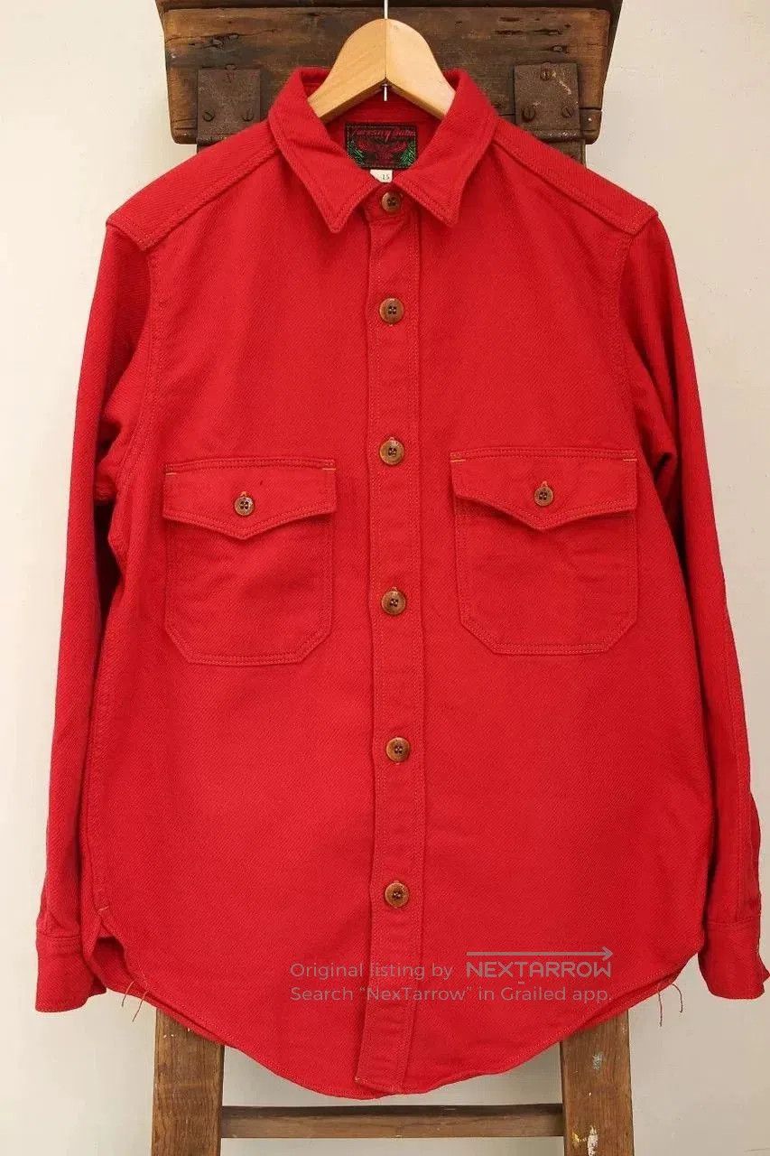 red heavy work shirt from freewheelers.