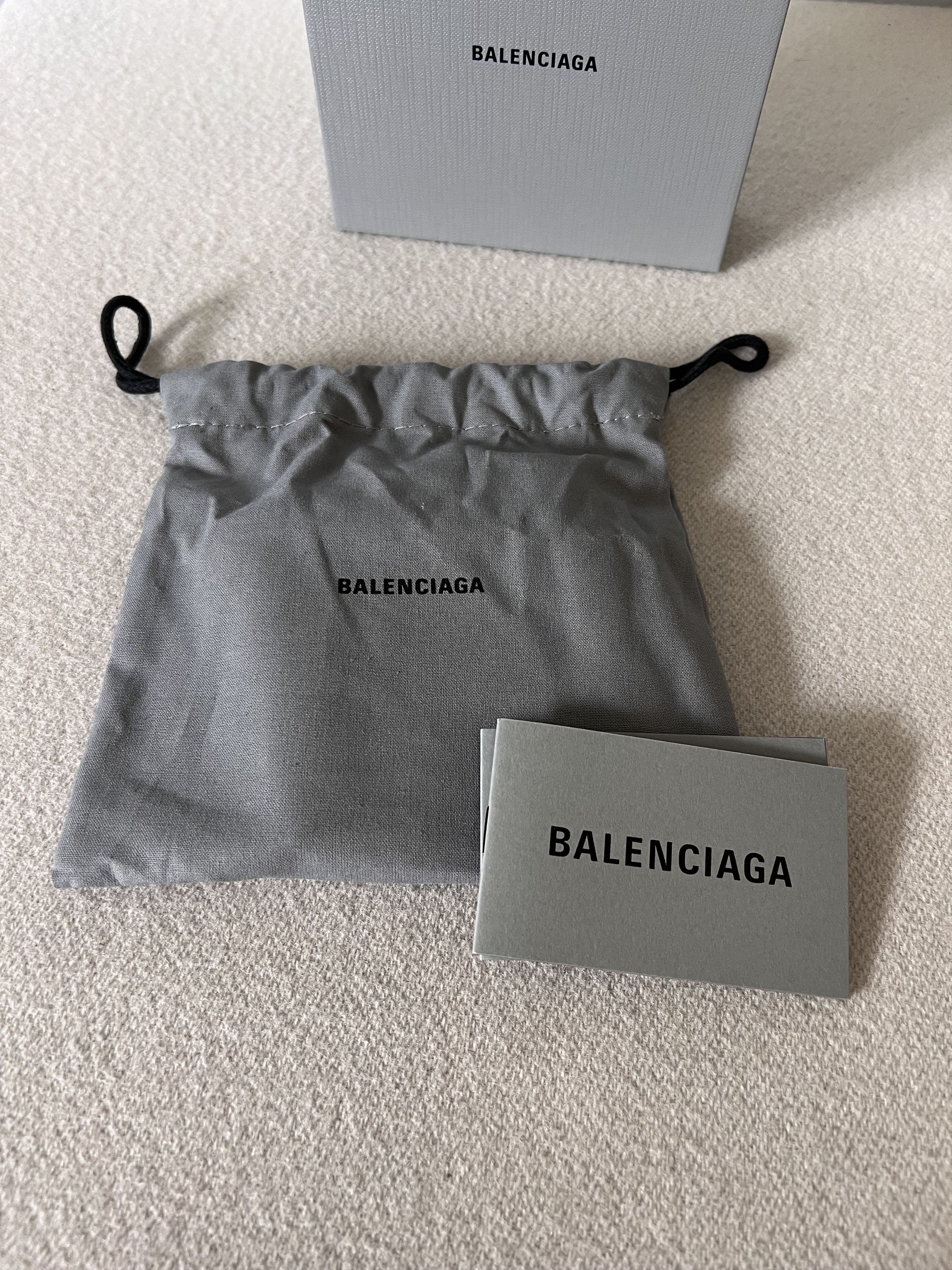 Balenciaga Balenciaga Political Stencil Bifold Wallet in Black Leather Size ONE SIZE - 5 Thumbnail