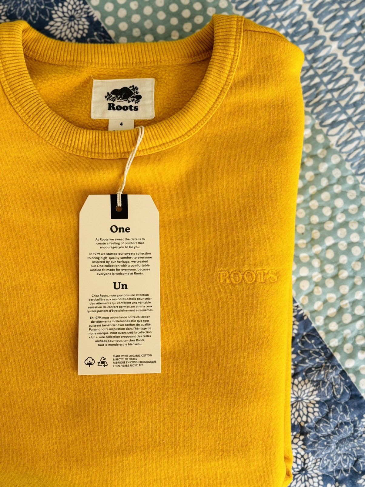 Roots Roots One Crew - Yellow Crew Neck Sweater Size US L / EU 52-54 / 3 - 3 Thumbnail
